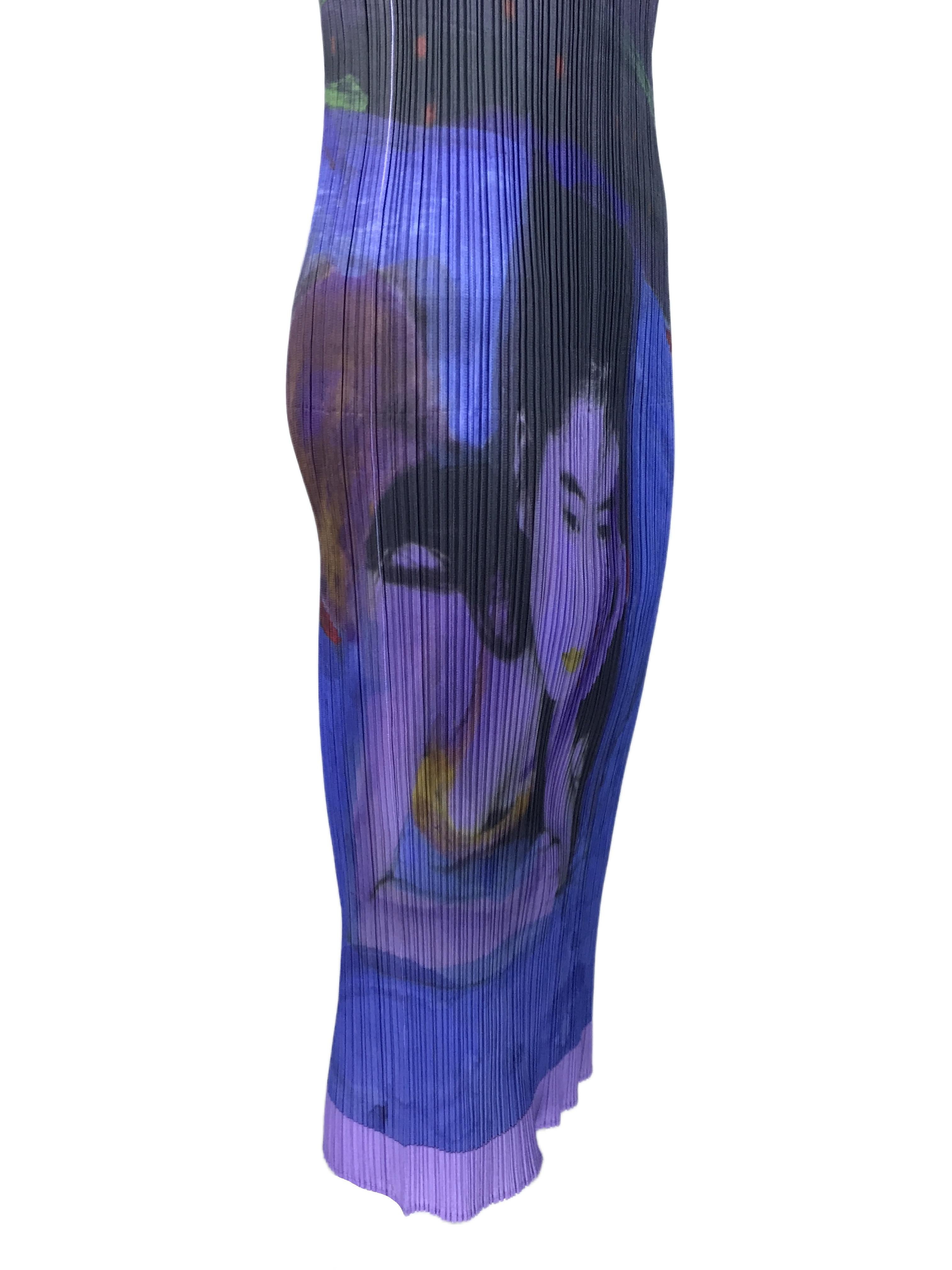 ISSEY MIYAKE 1997 Guest Artist Serie Nr. 2 Nobuyoshi Araki Lila Kleid im Angebot 6