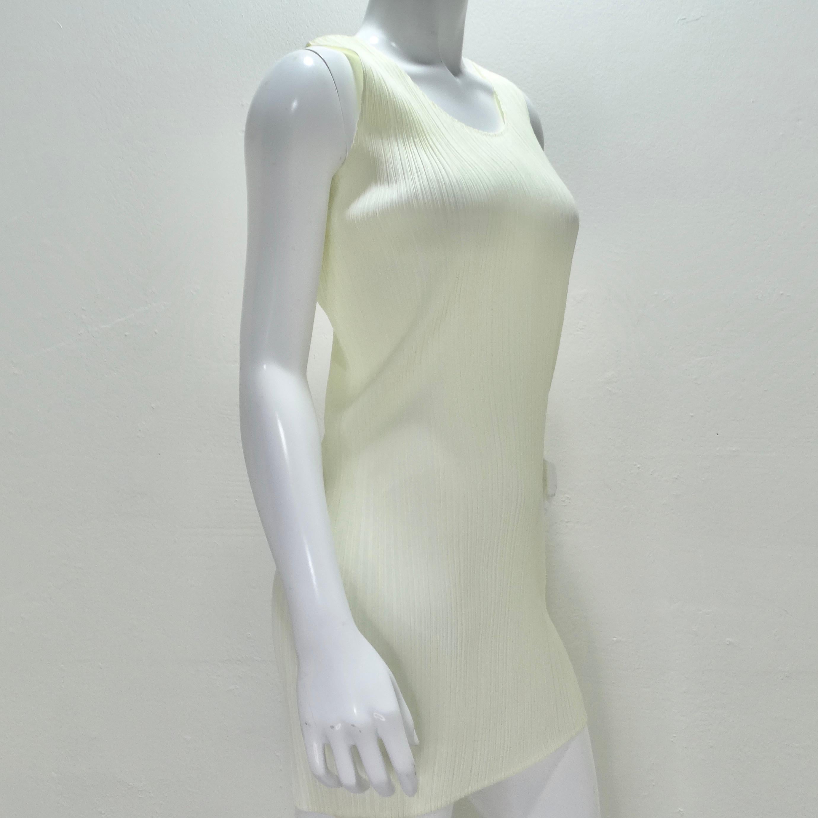 Women's or Men's Issey Miyake 90s Pleats Please Mini Dress and Shawl Set Off-White