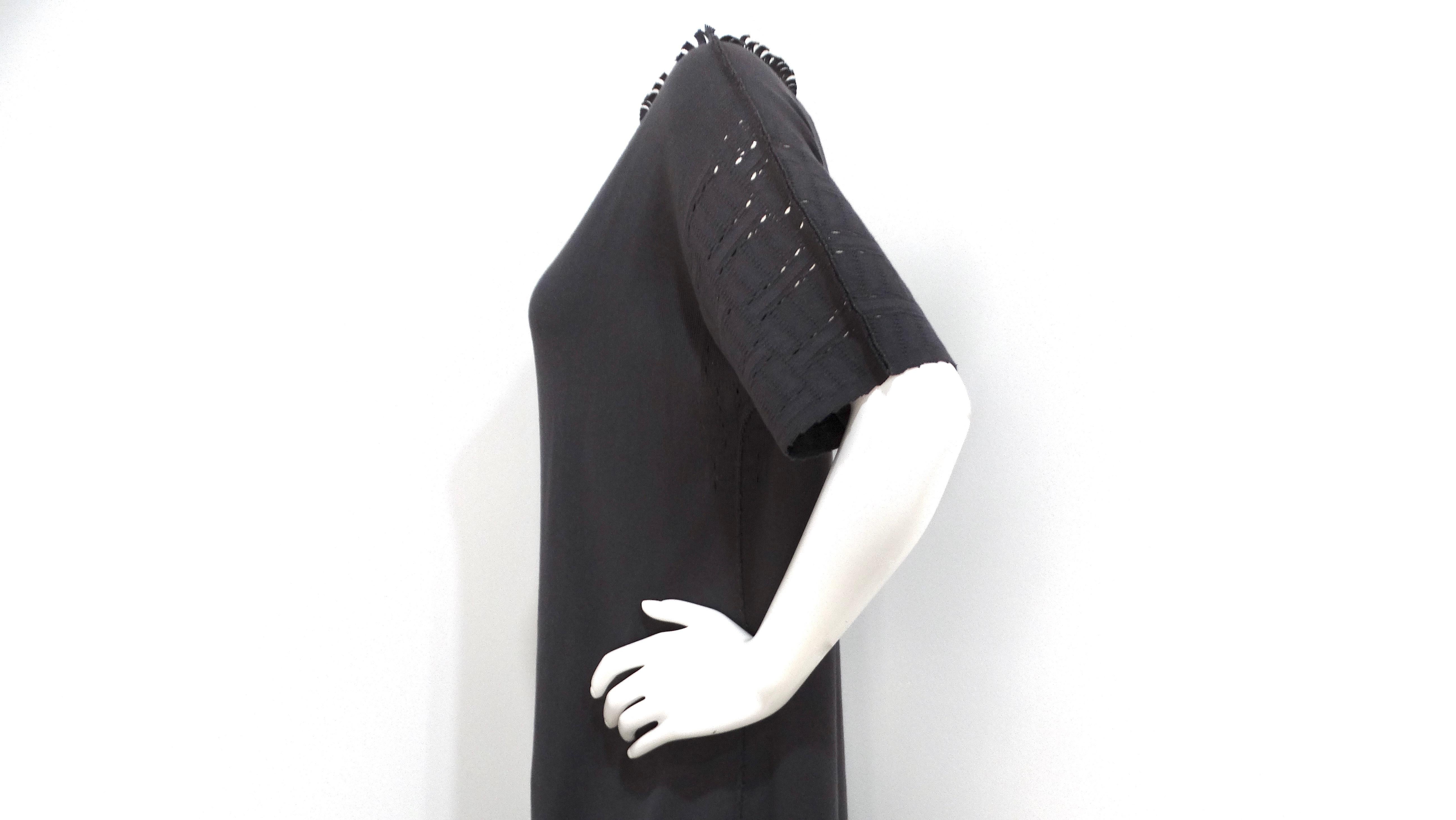 Issey Miyake A-POC Grey Knit T-Shirt Dress For Sale 3