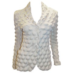 Issey Miyake A/W 2000 Egg Carton Jacket in Cream
