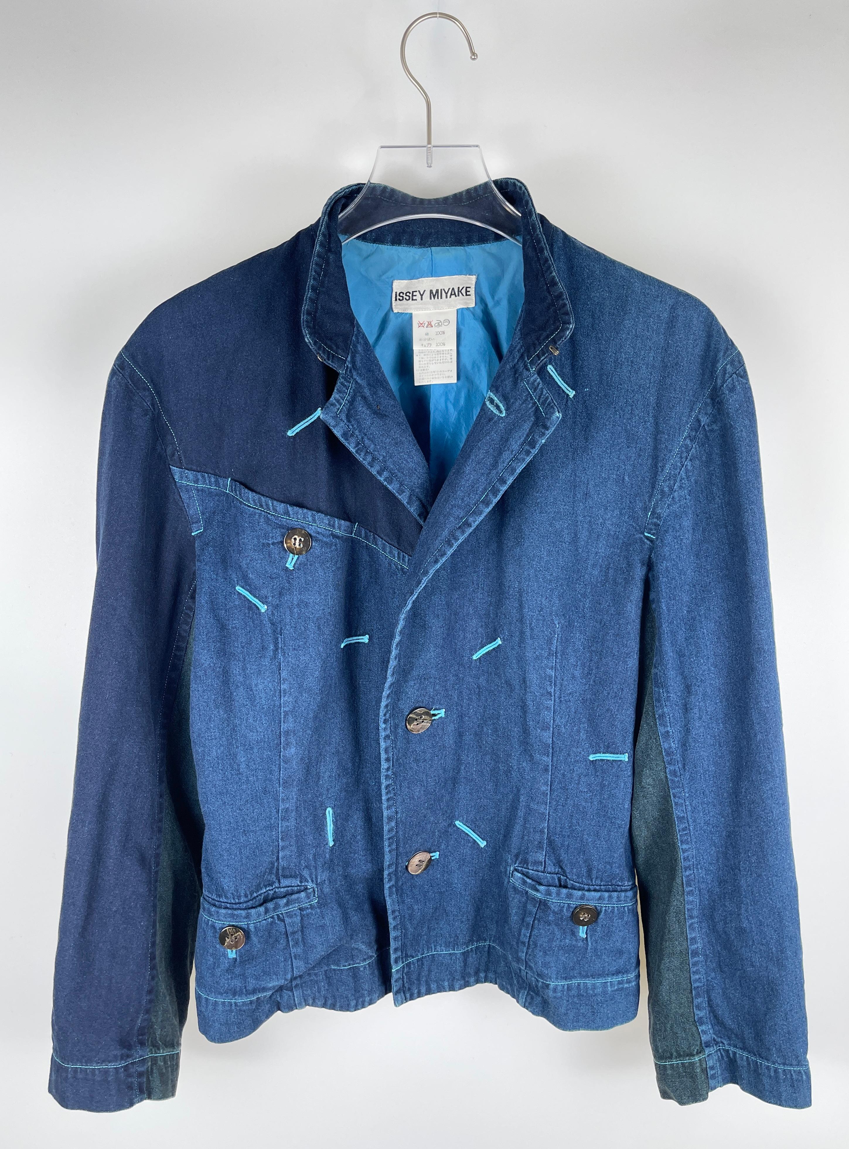 Issey Miyake A/W1993 Chambre Denim Jacket  For Sale 2