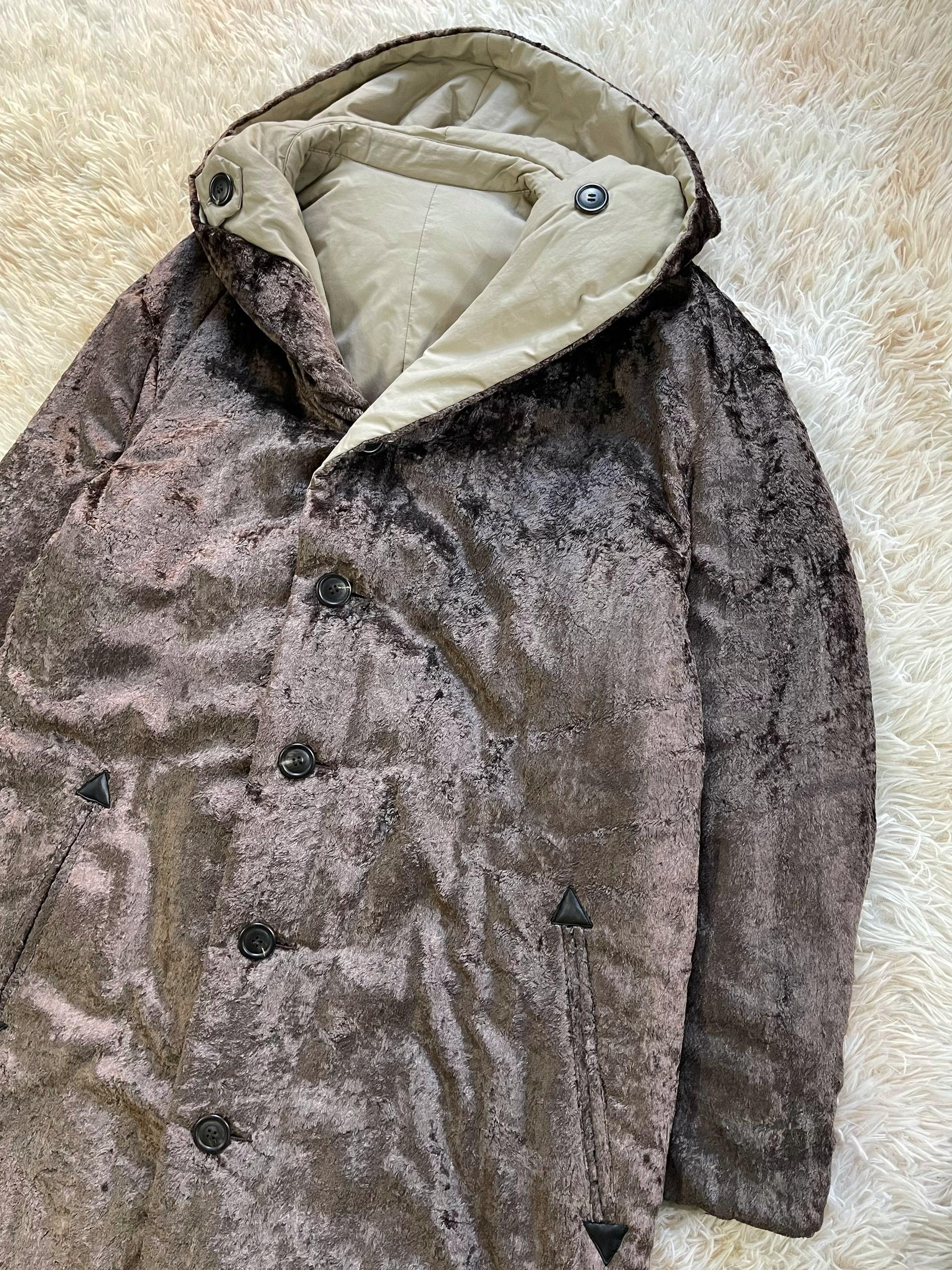 Issey Miyake A/W1998 Heavy Fur Reversible Coat In Excellent Condition For Sale In Seattle, WA