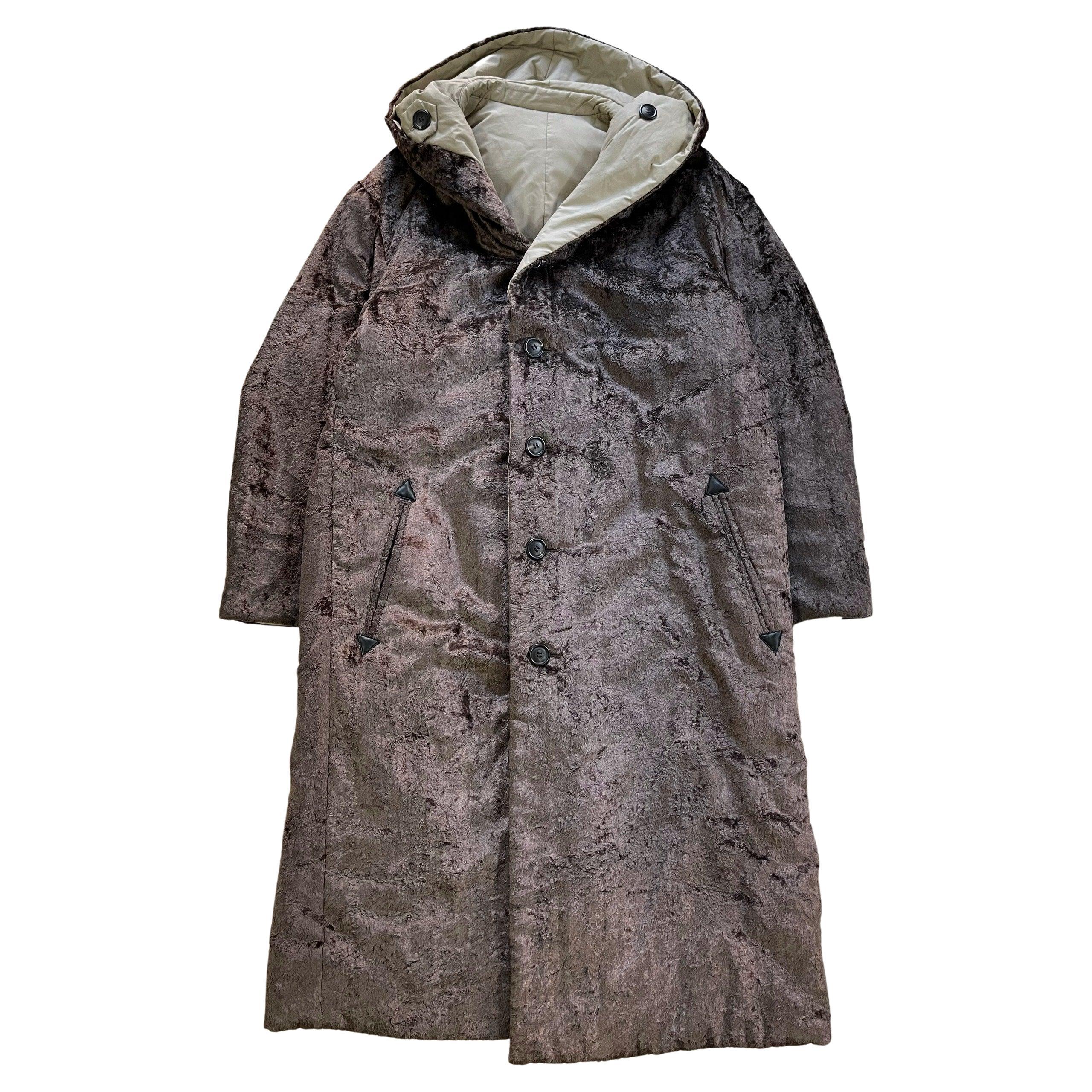 Issey Miyake A/W1998 Heavy Fur Reversible Coat For Sale