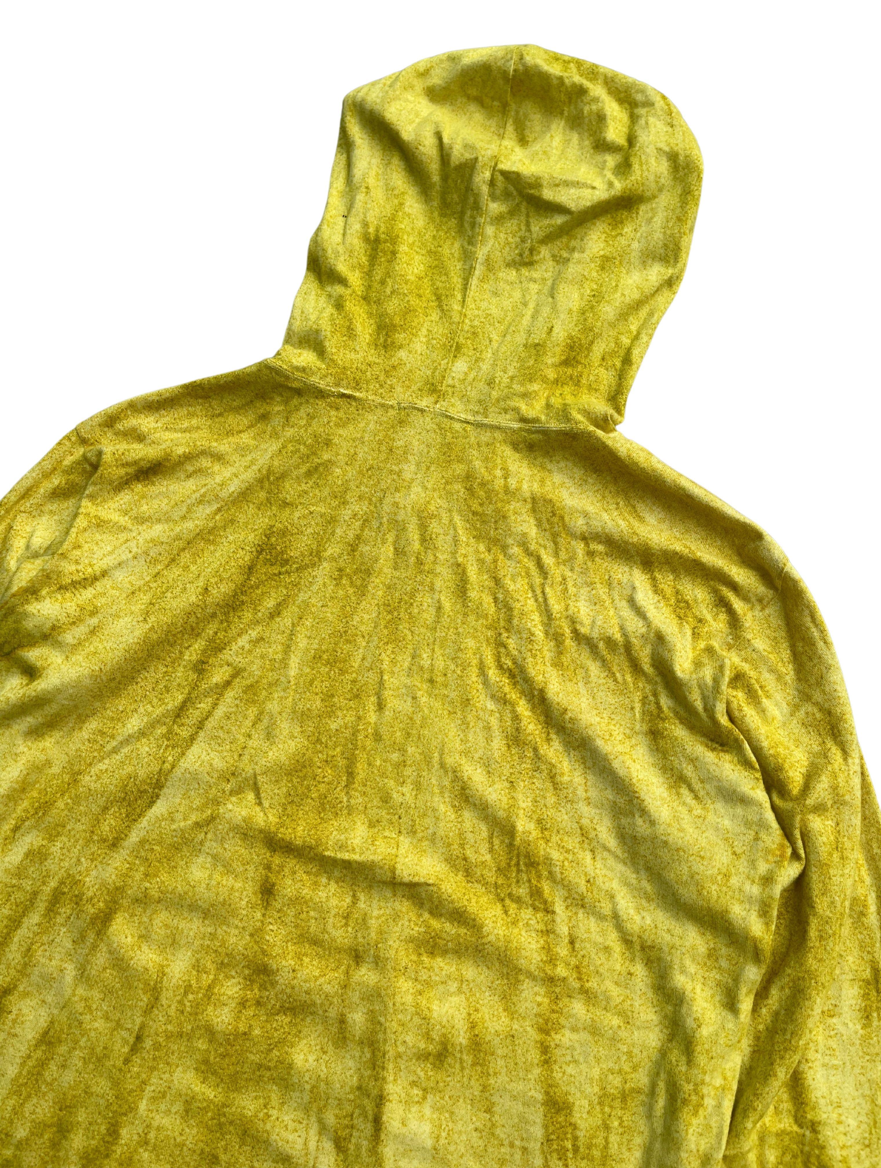 Jaune Issey Miyake - Pull à capuche teint à l'acide, printemps-été 1994 en vente