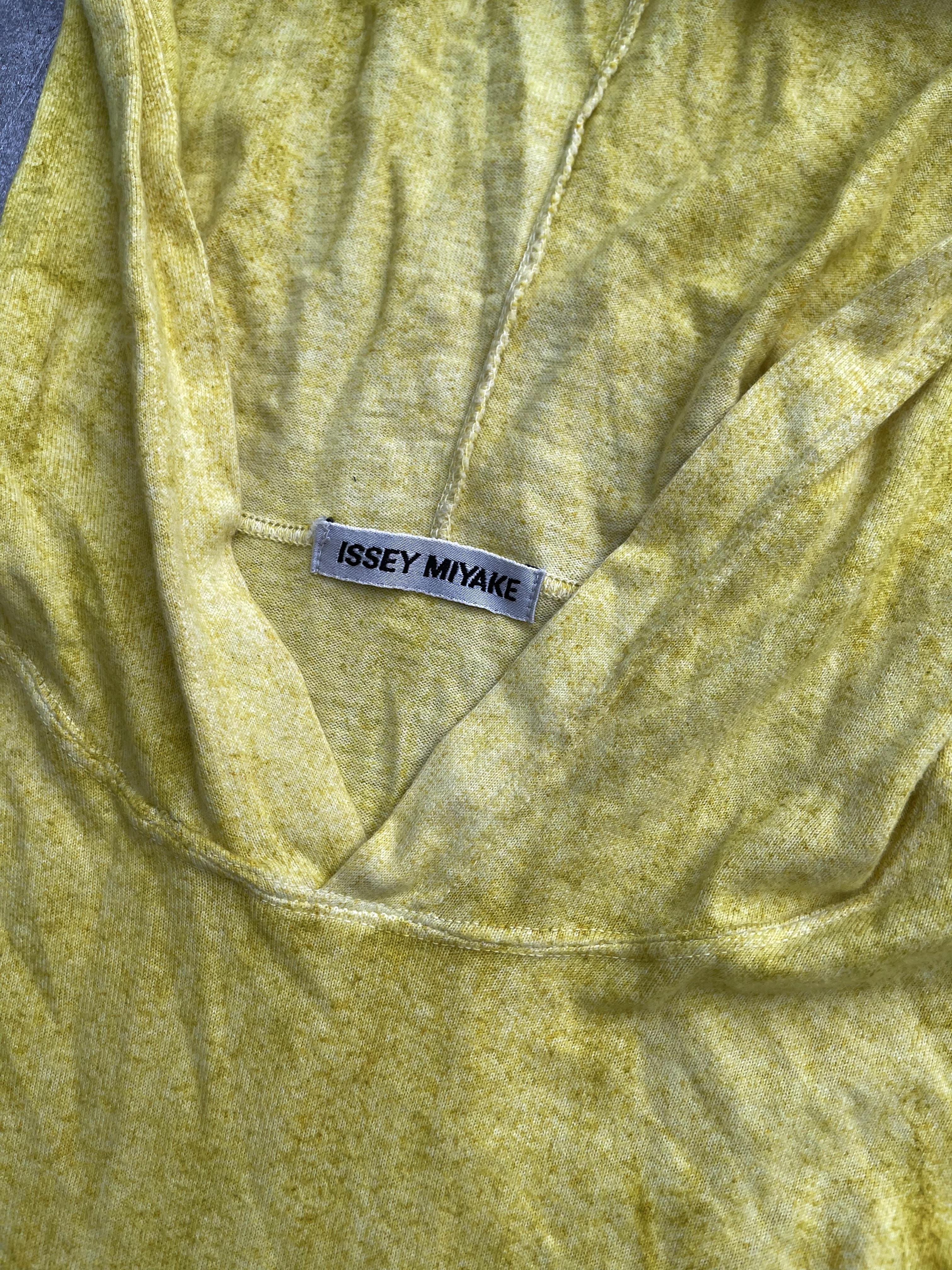Yellow Issey Miyake Acid-Dyed Hoodie, Spring Summer 1994 For Sale