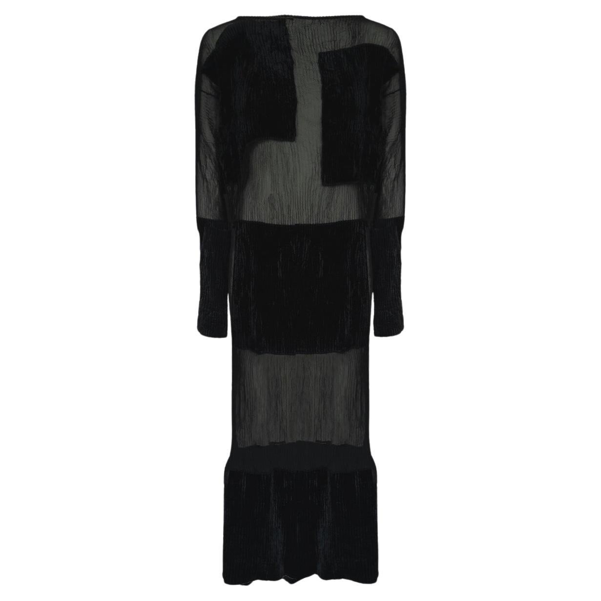 Issey Miyake Archival FW 1994 Dress Black Panel