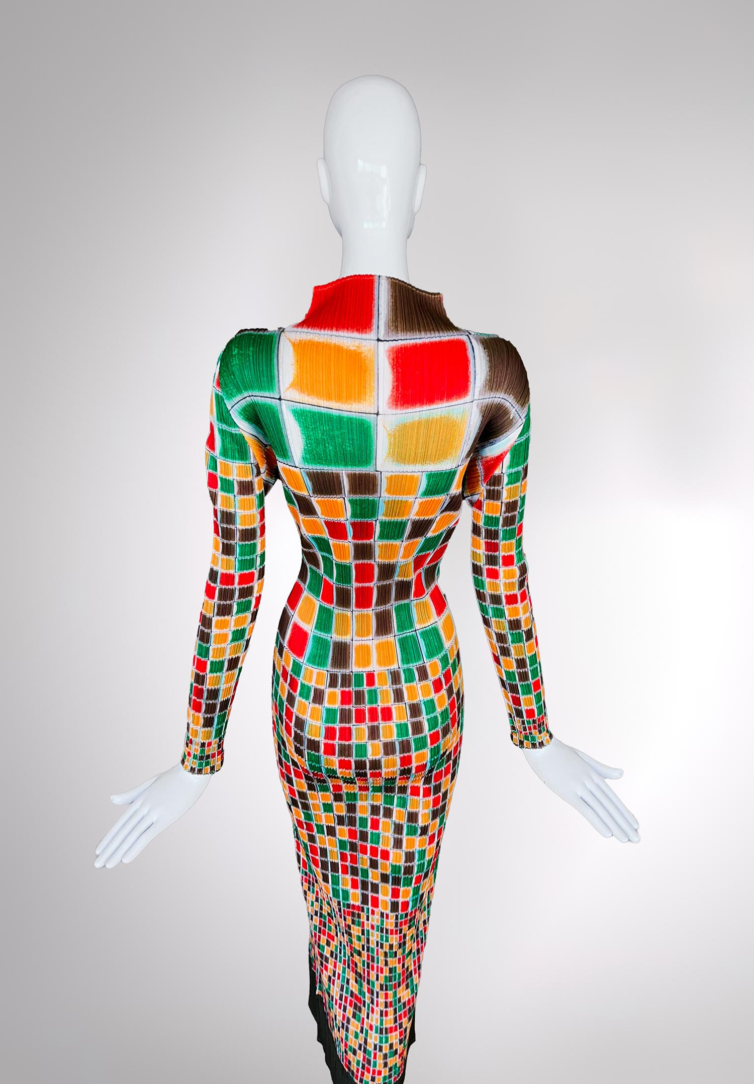 Women's ISSEY MIYAKE Archival Pleats Please Dress Dramatic Sculptural Gown