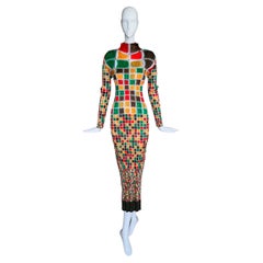ISSEY MIYAKE Archival Pleats Please Dress Dramatic Sculptural Gown
