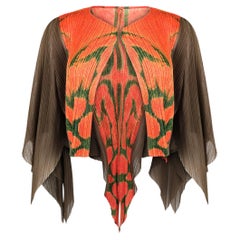 Bolero asimmetrico con stampa shibori di Issey Miyake