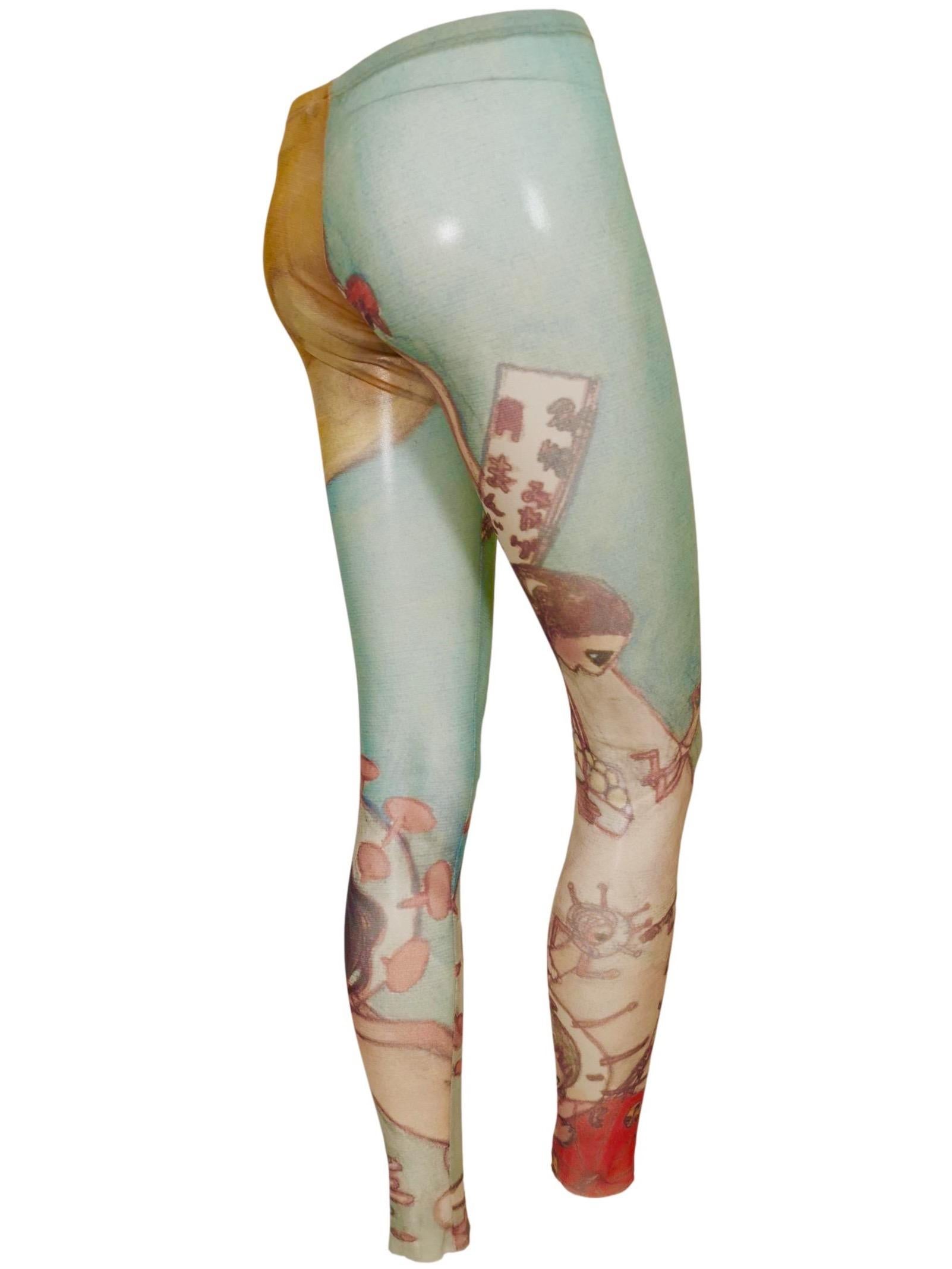 Issey Miyake Aya Takano
2004 Limitierte Auflage Druck Leggings
24 Zoll Taille