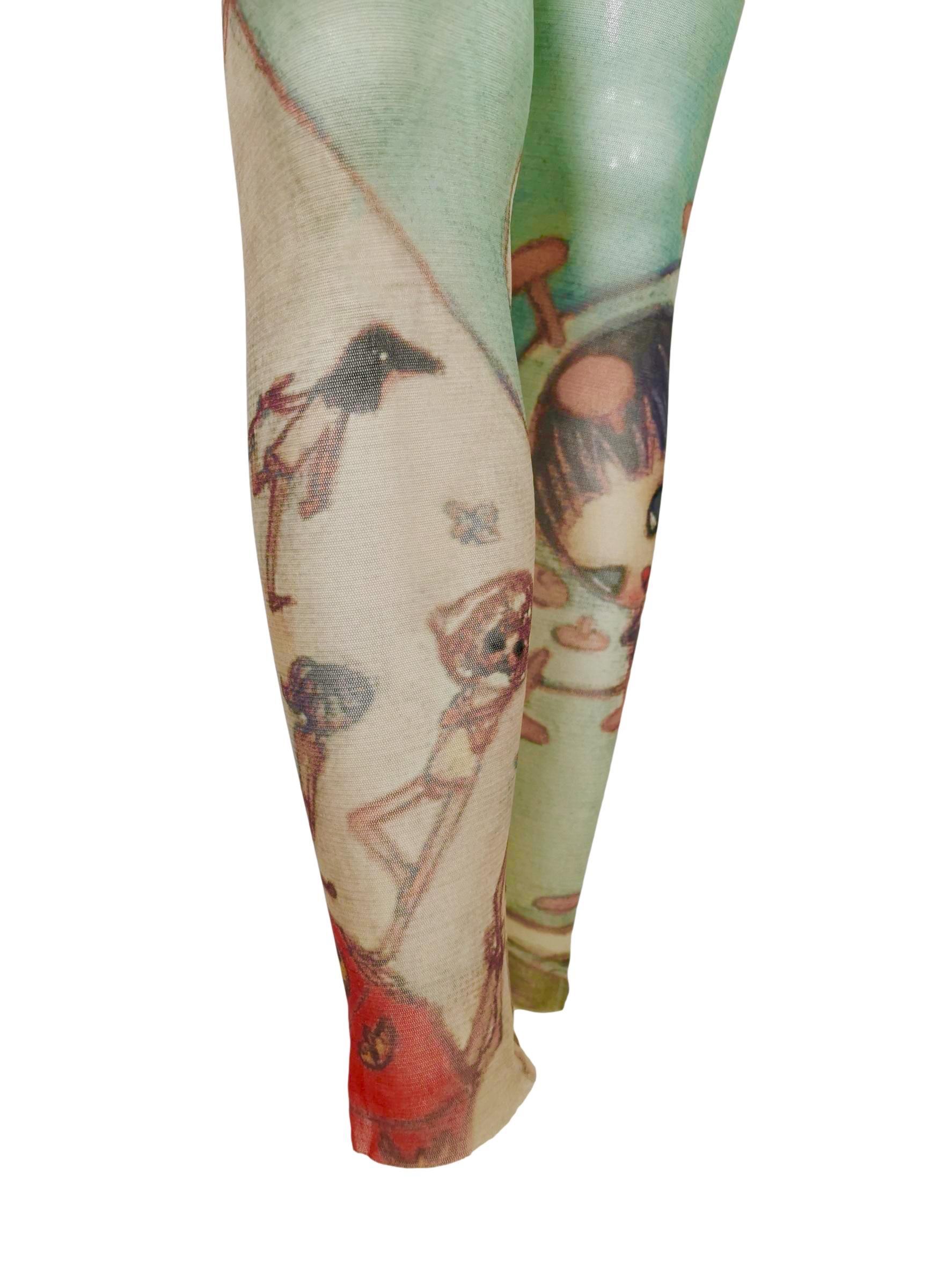 Issey Miyake Aya Takano 2004 Leggings mit Druck in limitierter Auflage 2