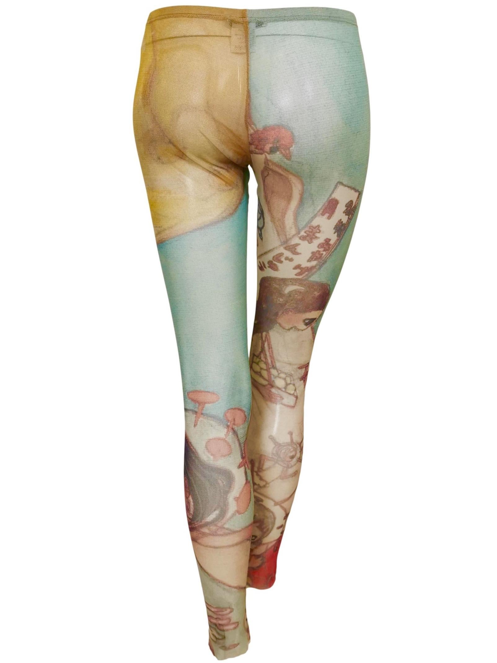 Issey Miyake Aya Takano 2004 Leggings mit Druck in limitierter Auflage 3