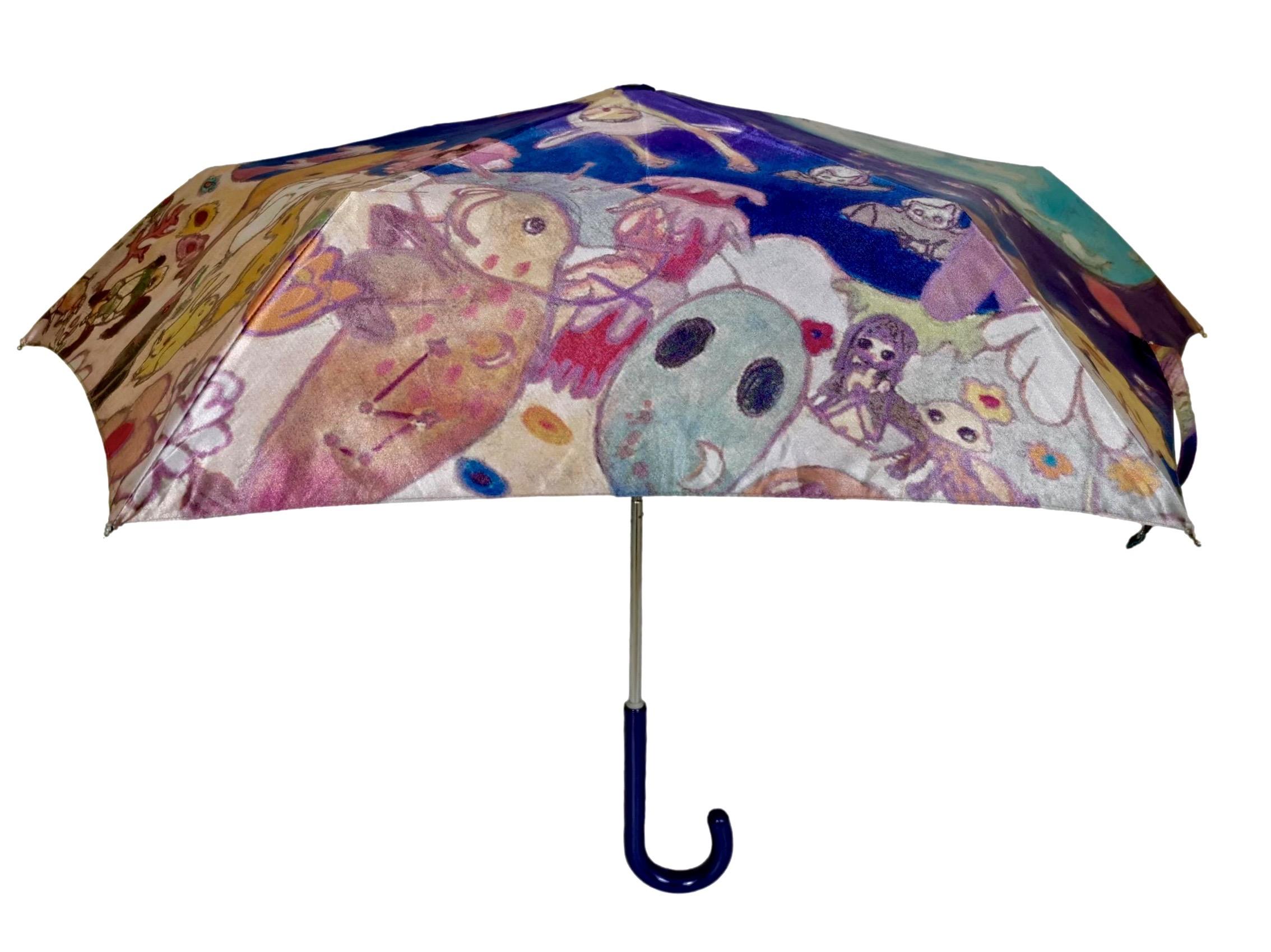 Gray Issey Miyake Aya Takano 2004 Limited Edition Umbrella  For Sale