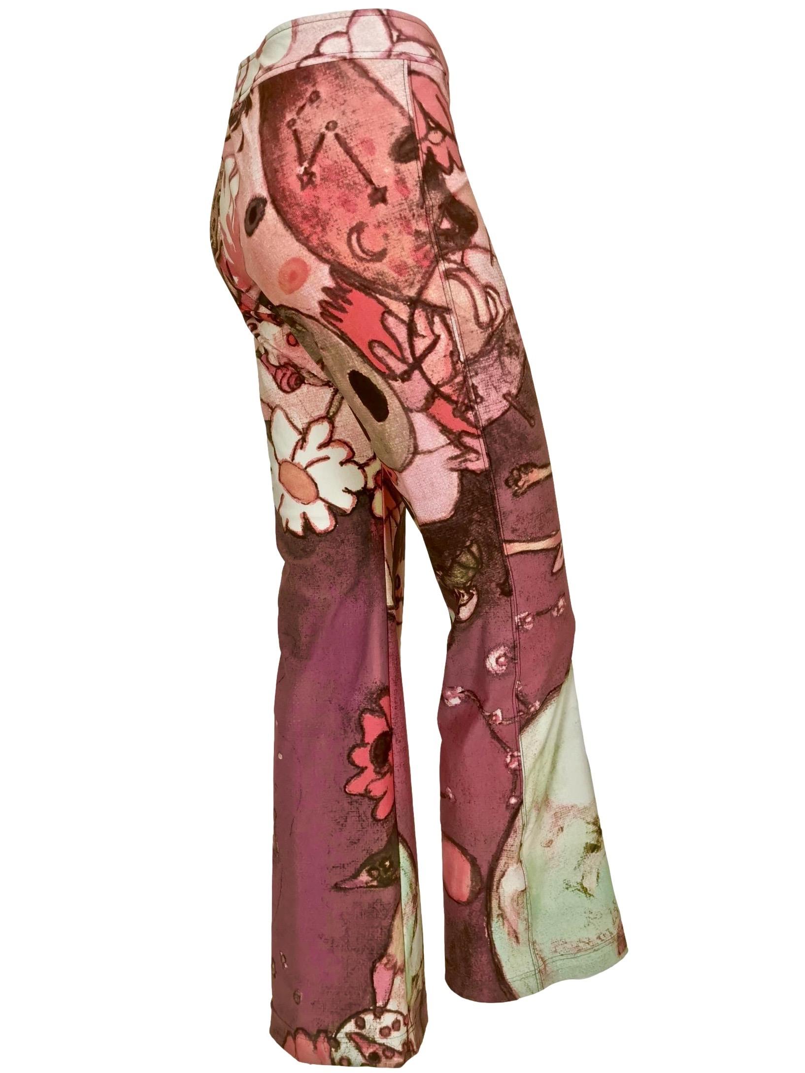 Issey Miyake 2004
Aya Takano 'Night' Limited Edition Print Trousers
No Size or Content Label
32 Inch Waist
