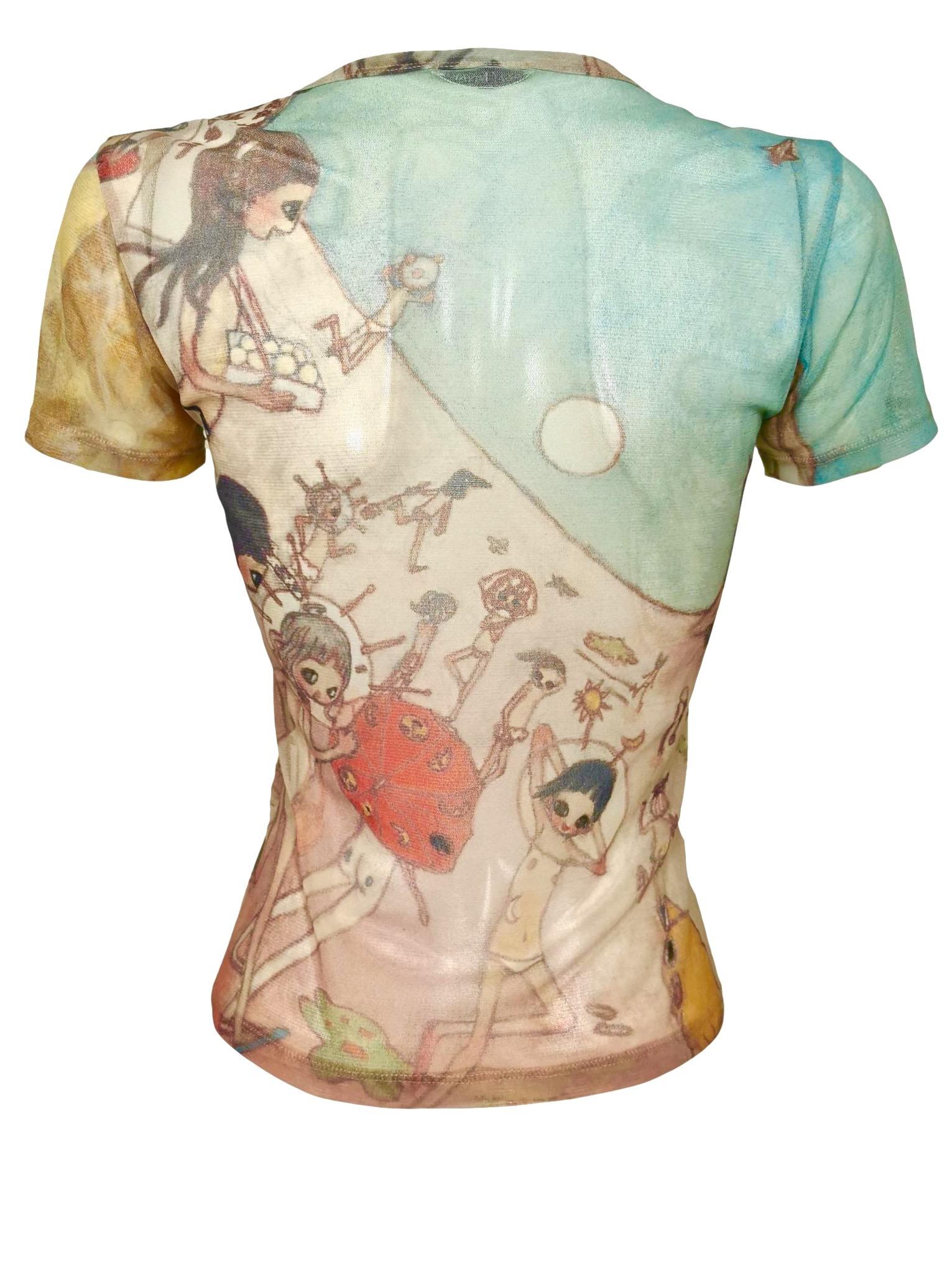 Issey Miyake Aya Takano
Limited Edition Print T-Shirt
Fabrics Screen Printed by Hand for this Collection
No Size Label
Excellent Condition