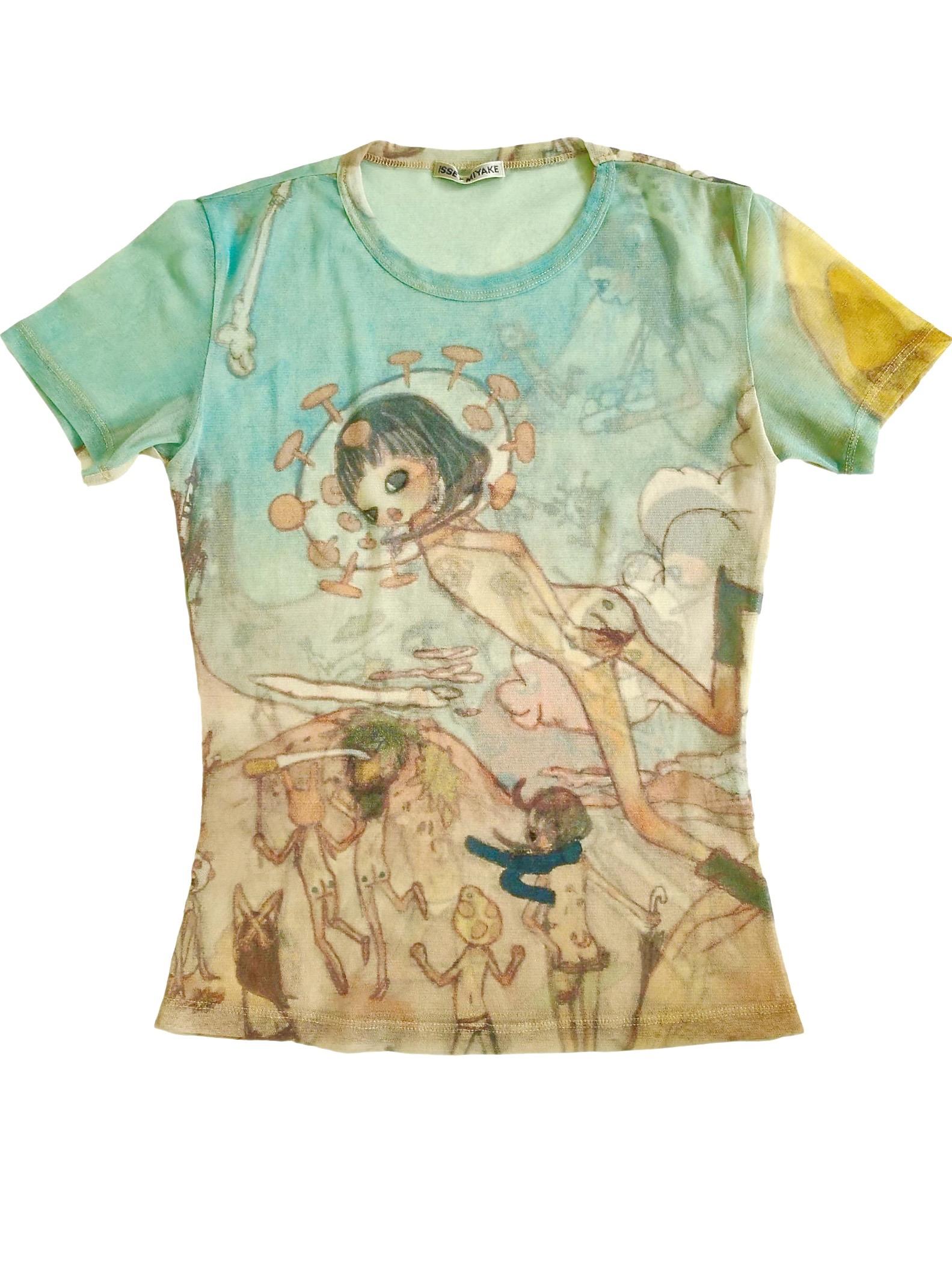 Issey Miyake Aya Takano Limited Edition Print T-Shirt In Excellent Condition In Bath, GB