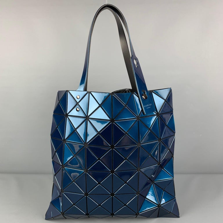 ISSEY MIYAKE BAO BAO Blue Geometric Acetate Tote Bag at 1stDibs  geometric bao  bao backpack, issey miyake bag, issey miyake backpack