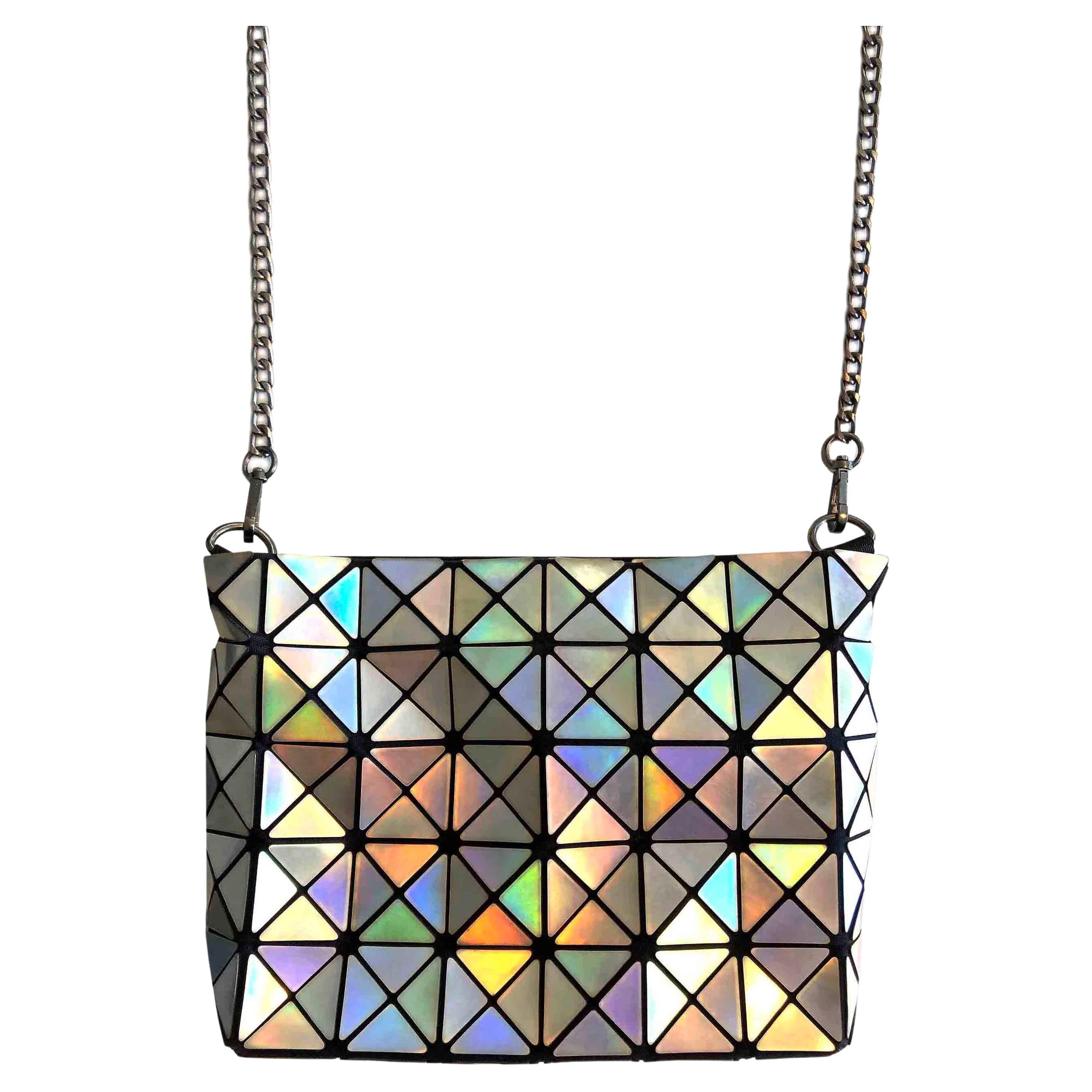 ISSEY MIYAKE Bao Bao - Iridescent Prism Shoulder Bag - Chain Strap