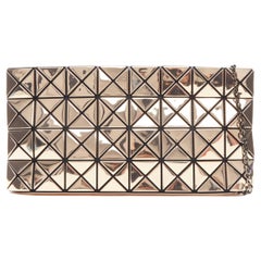 Issey Miyake BAO BAO Prism specchiato oro PVC crossbody catena zip pouch
