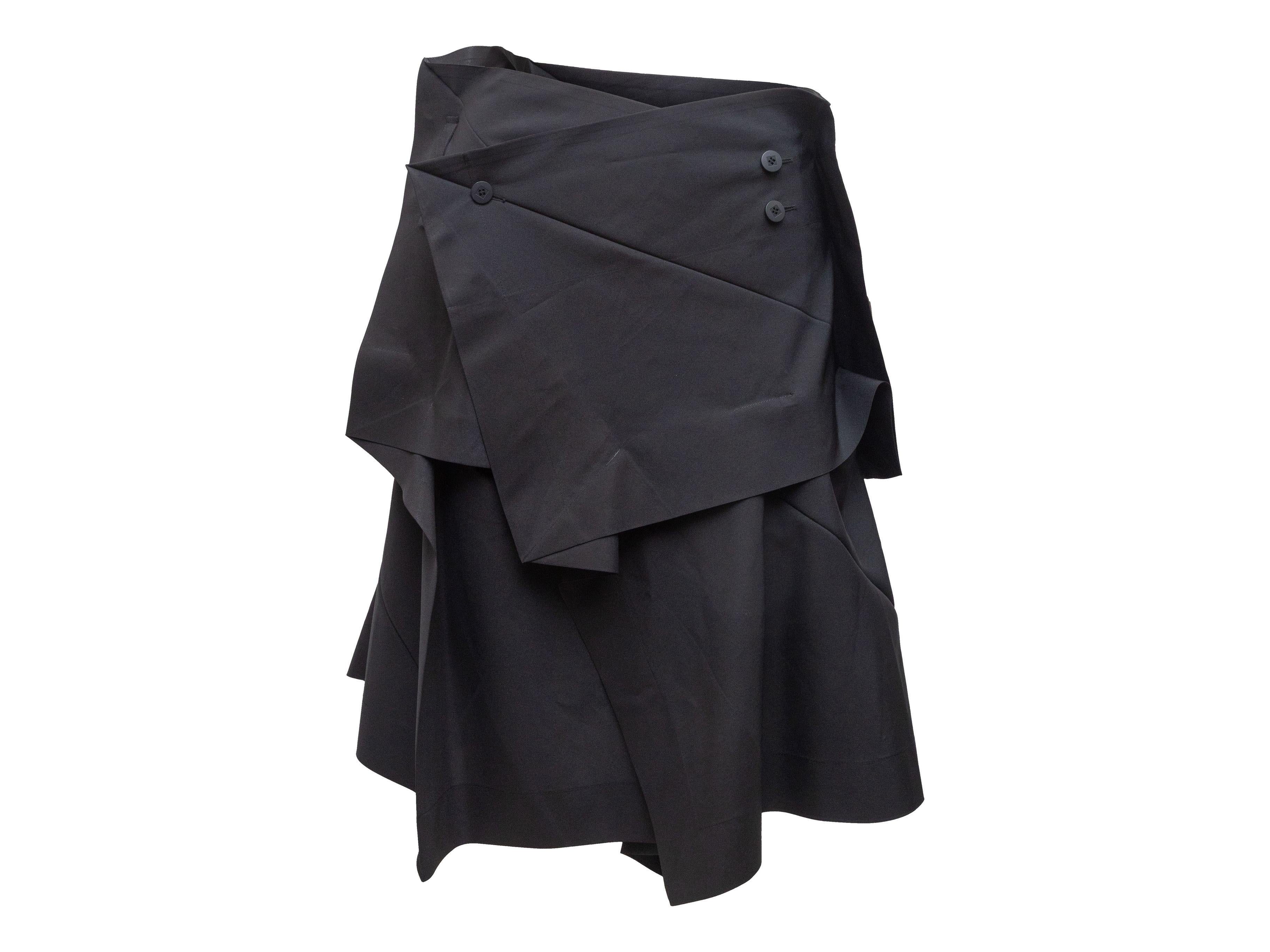 Issey Miyake Nero 132 5. Gonna a strati In condizioni buone a New York, NY