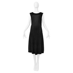 Issey Miyake Black Concept Dress With Back Panels SS 2005