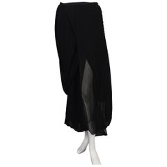 Issey Miyake Black Draped and Wrapped Skirt, Larger Size
