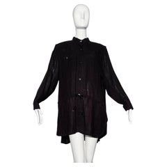 Issey Miyake - Vestito nero a tunica