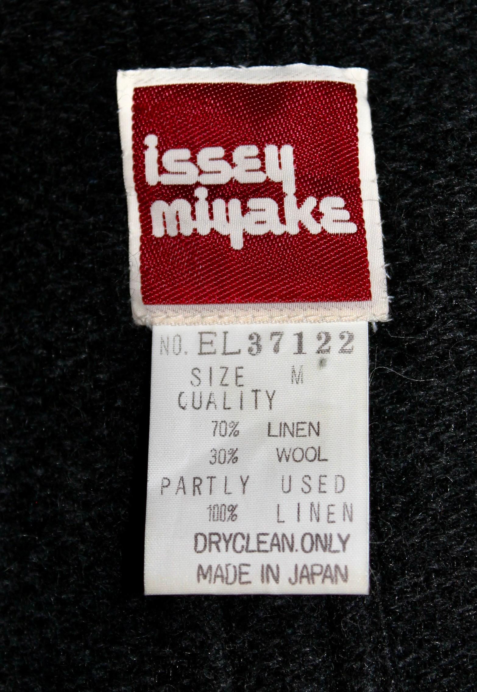 Issey Miyake Black Jacket & Bolero Pants early 80's For Sale 6