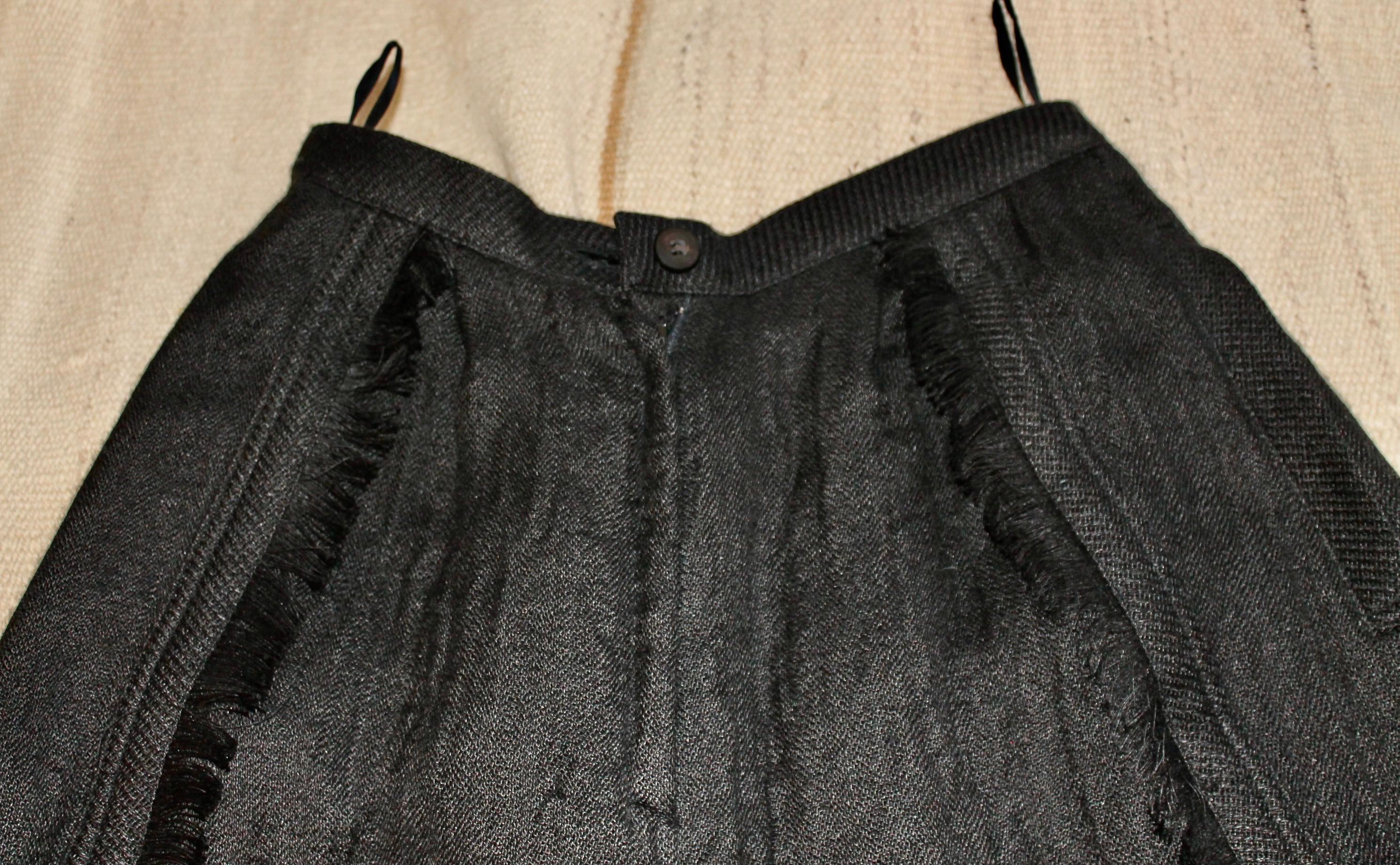 Issey Miyake Black Jacket & Bolero Pants early 80's For Sale 9