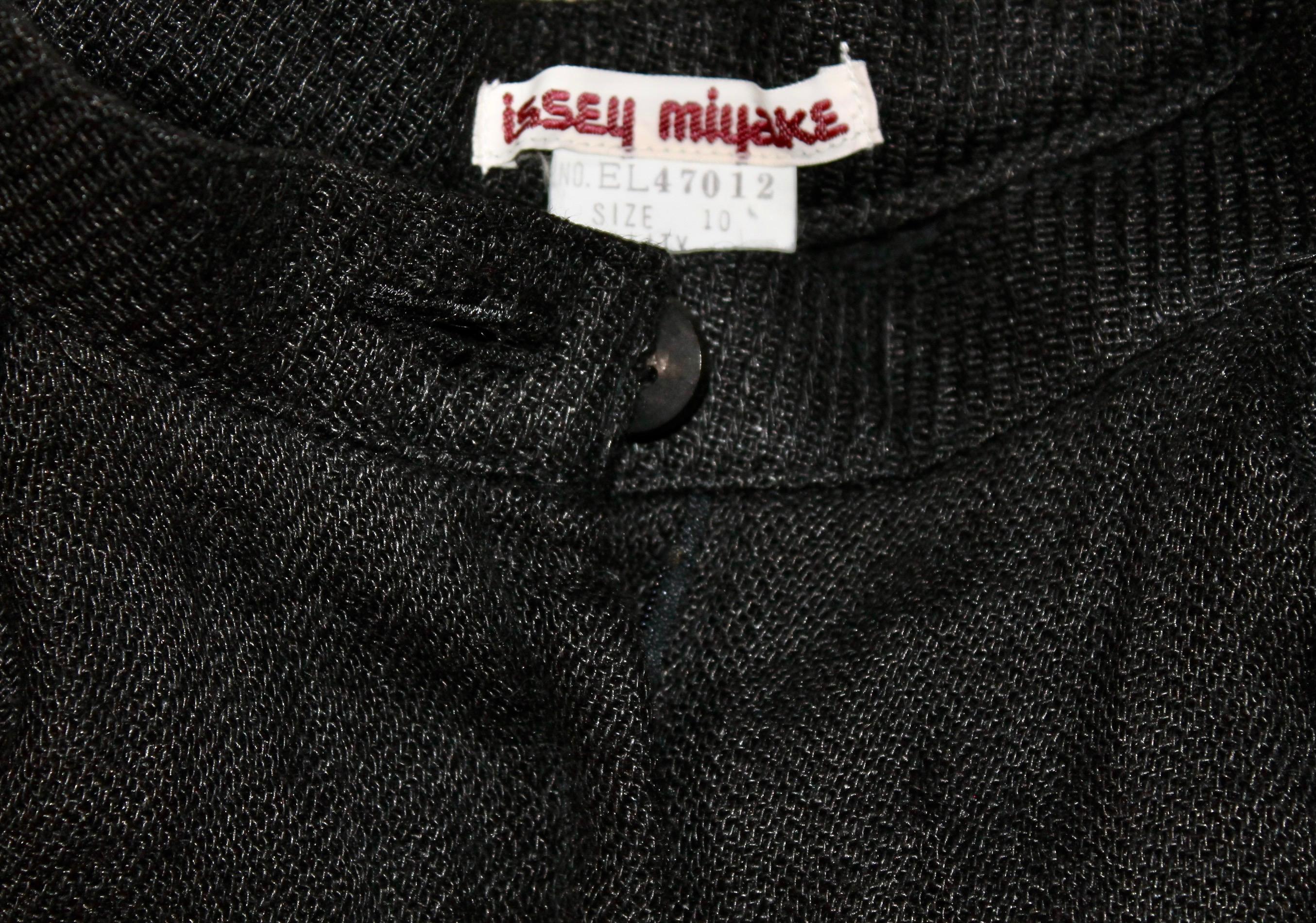 Issey Miyake Black Jacket & Bolero Pants early 80's For Sale 10