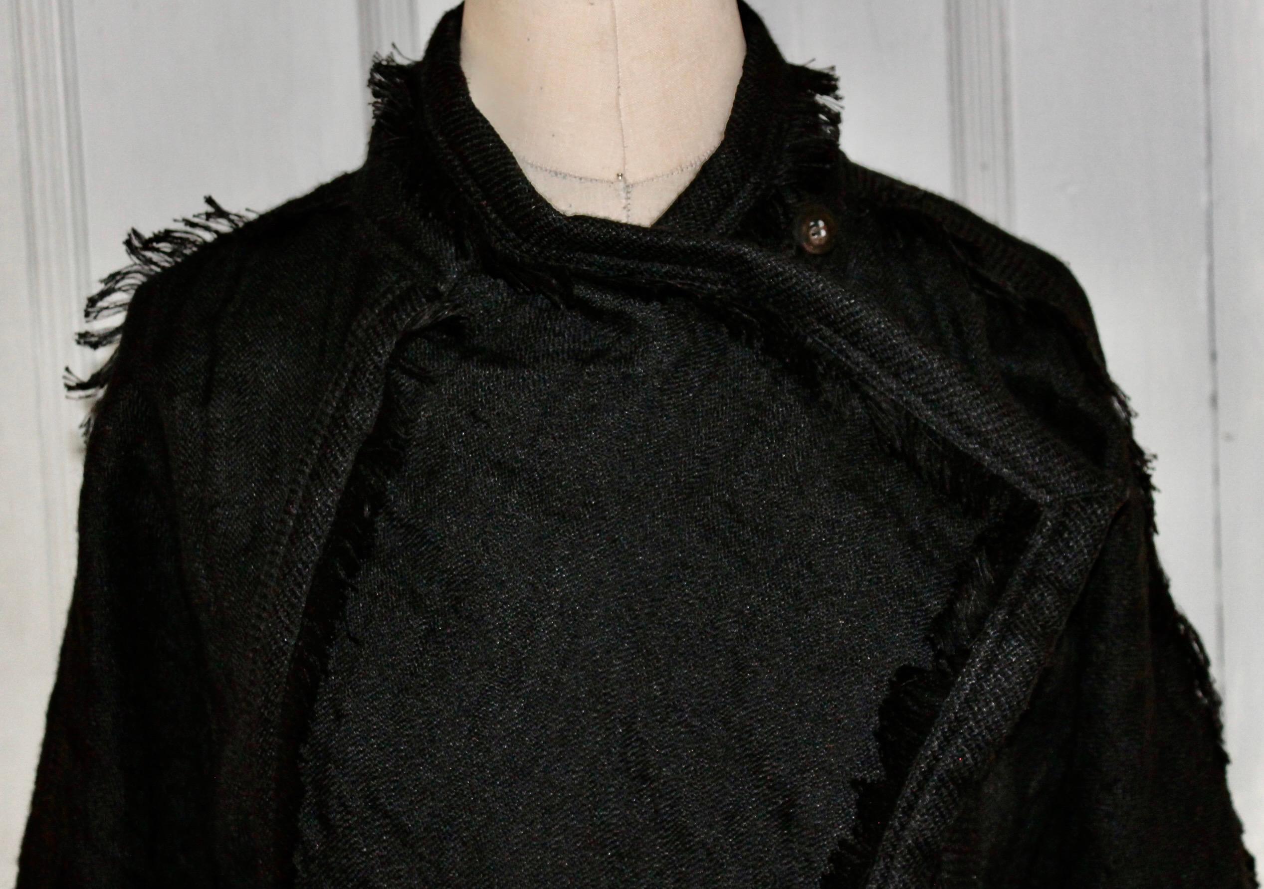 Fringed cocoon jacket, with fringed Bolero pants Japan size 10. 26