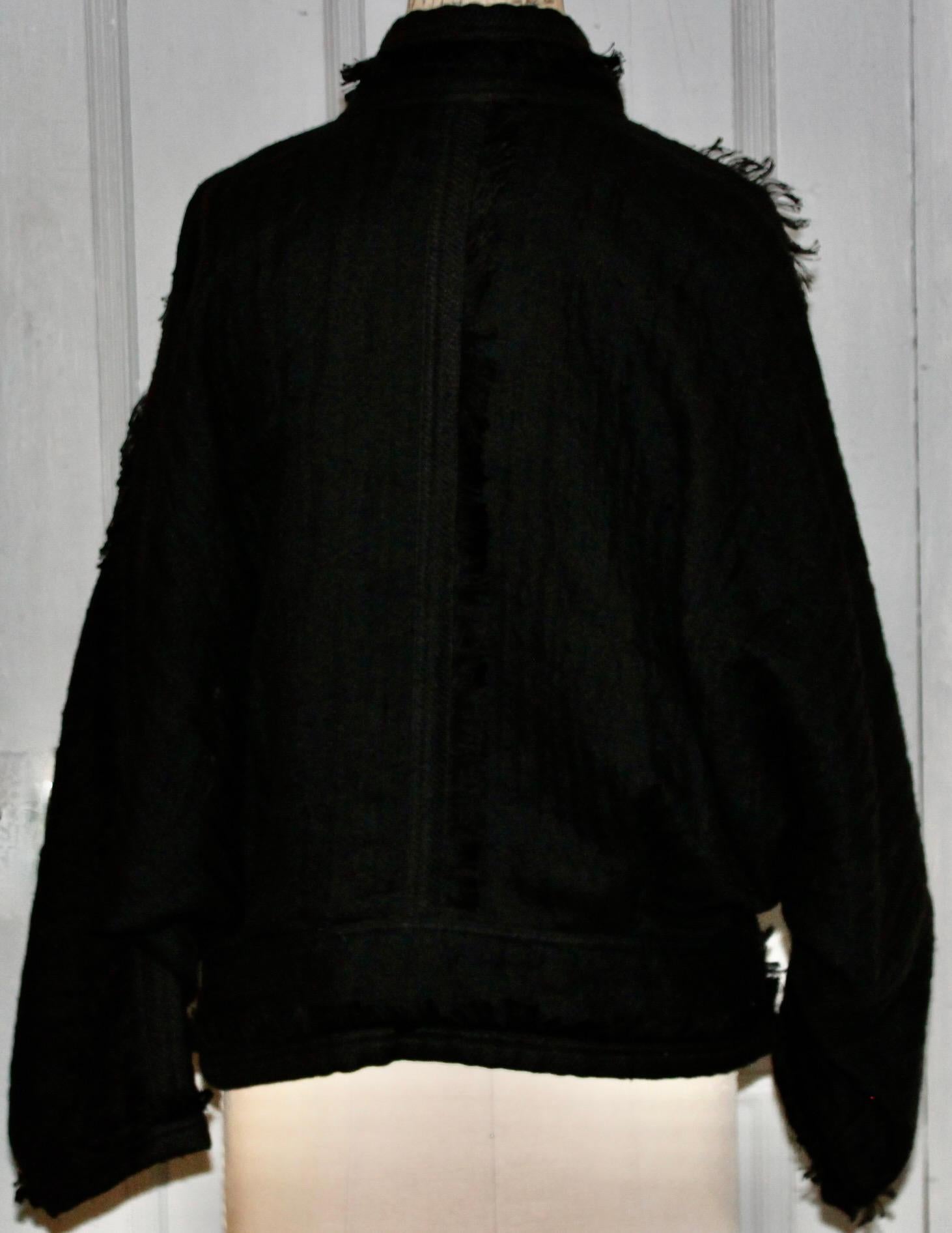 Issey Miyake Black Jacket & Bolero Pants early 80's For Sale 2