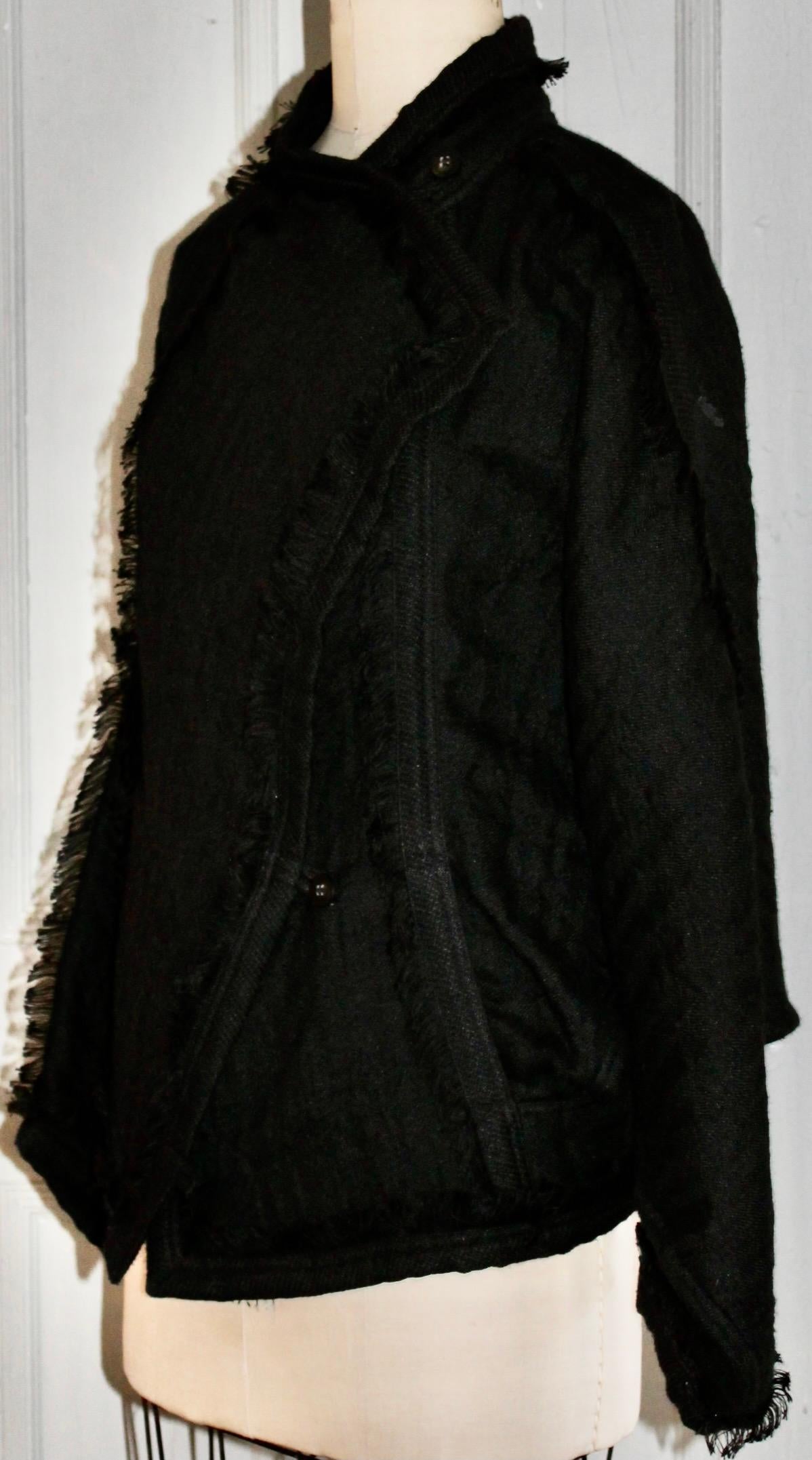 Issey Miyake Black Jacket & Bolero Pants early 80's For Sale 5