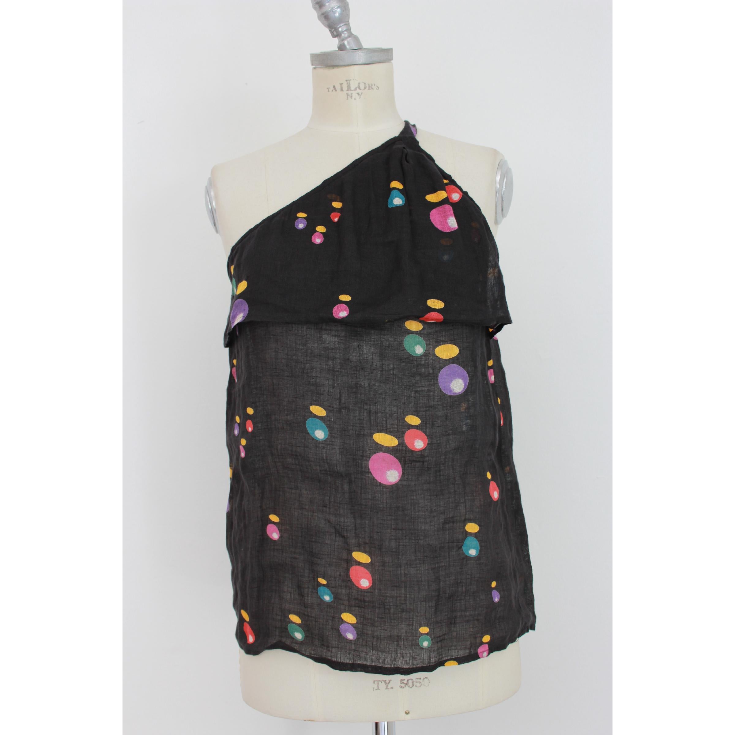 ISSEY MIYAKE Two-tone sleeveless one piece Black bordeaux 4 main image 1