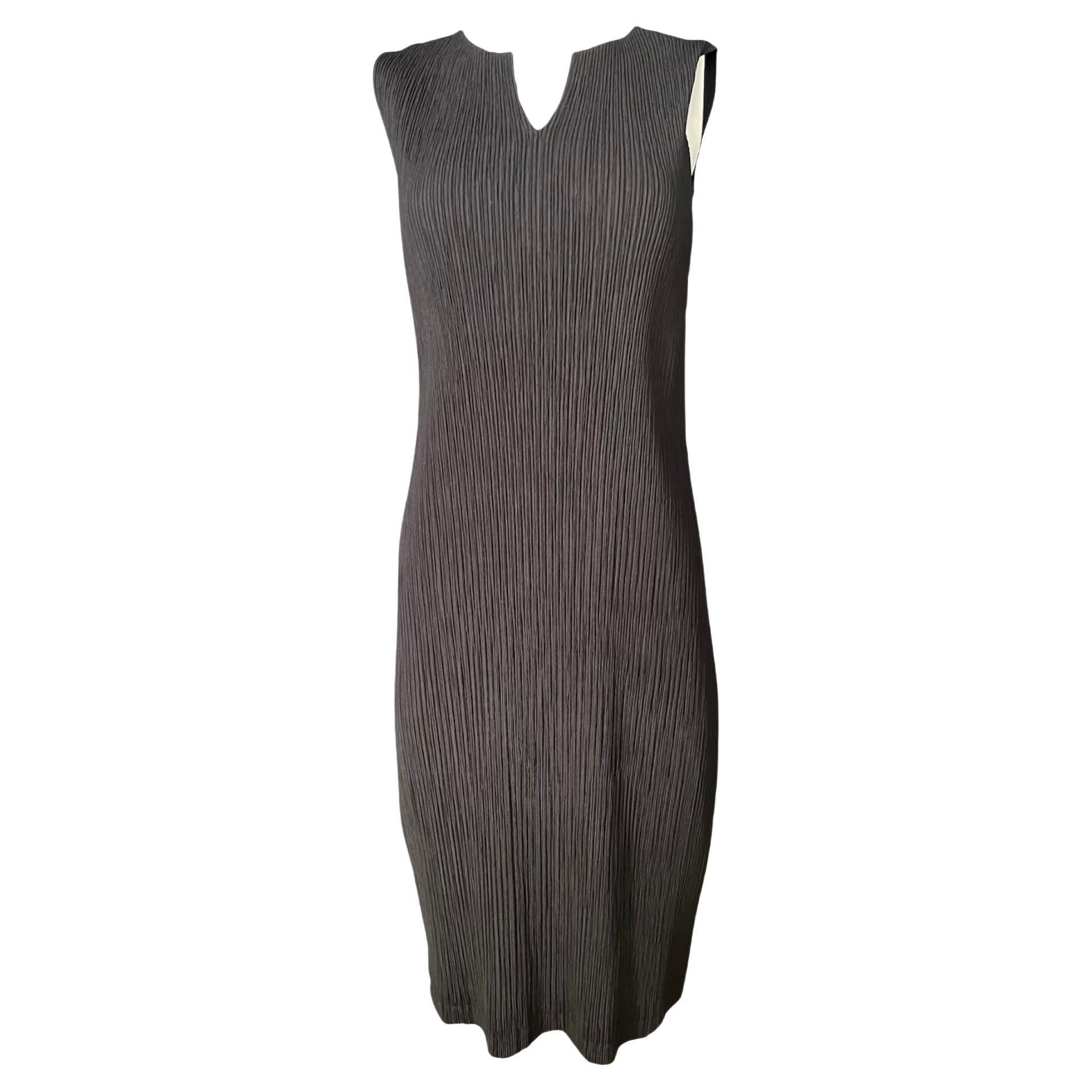 Issey Miyake Black Midi Dress, Size 2  For Sale