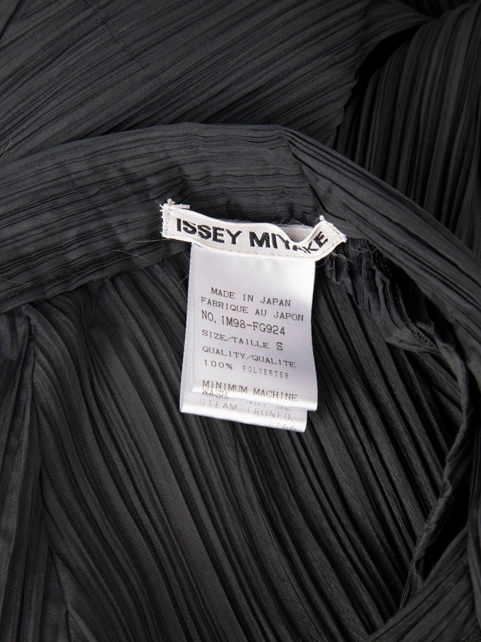 Issey Miyake Black Midi Pleated Skirt Size S 1