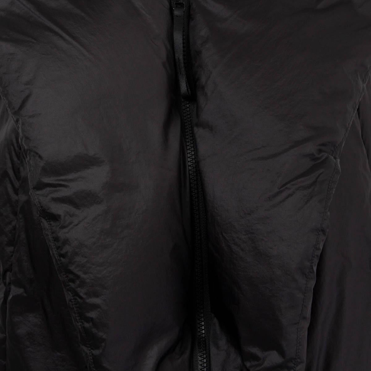 ISSEY MIYAKE black nylon DETACHABLE SLEEVE PUFFER DOWN Jacket 2 M 6