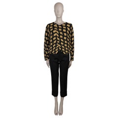 ISSEY MIYAKE black & olive polyester REITERATION SHORT Jacket 2 M