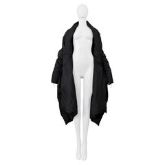 Issey Miyake Black Padded Puffer Cape Jacket 1999-2000