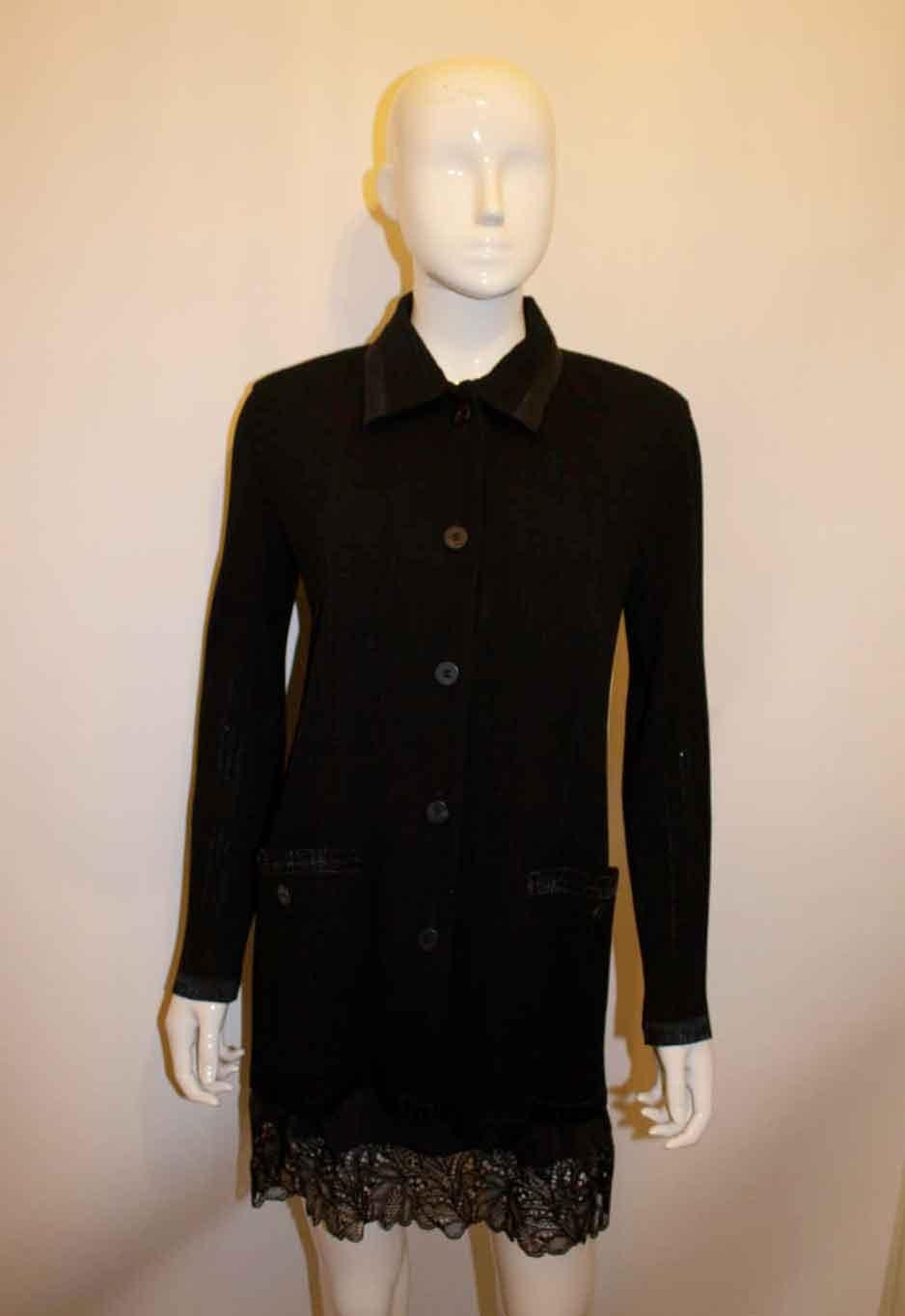 Issey Miyake Black Pleated Jacket , Main Line For Sale 2