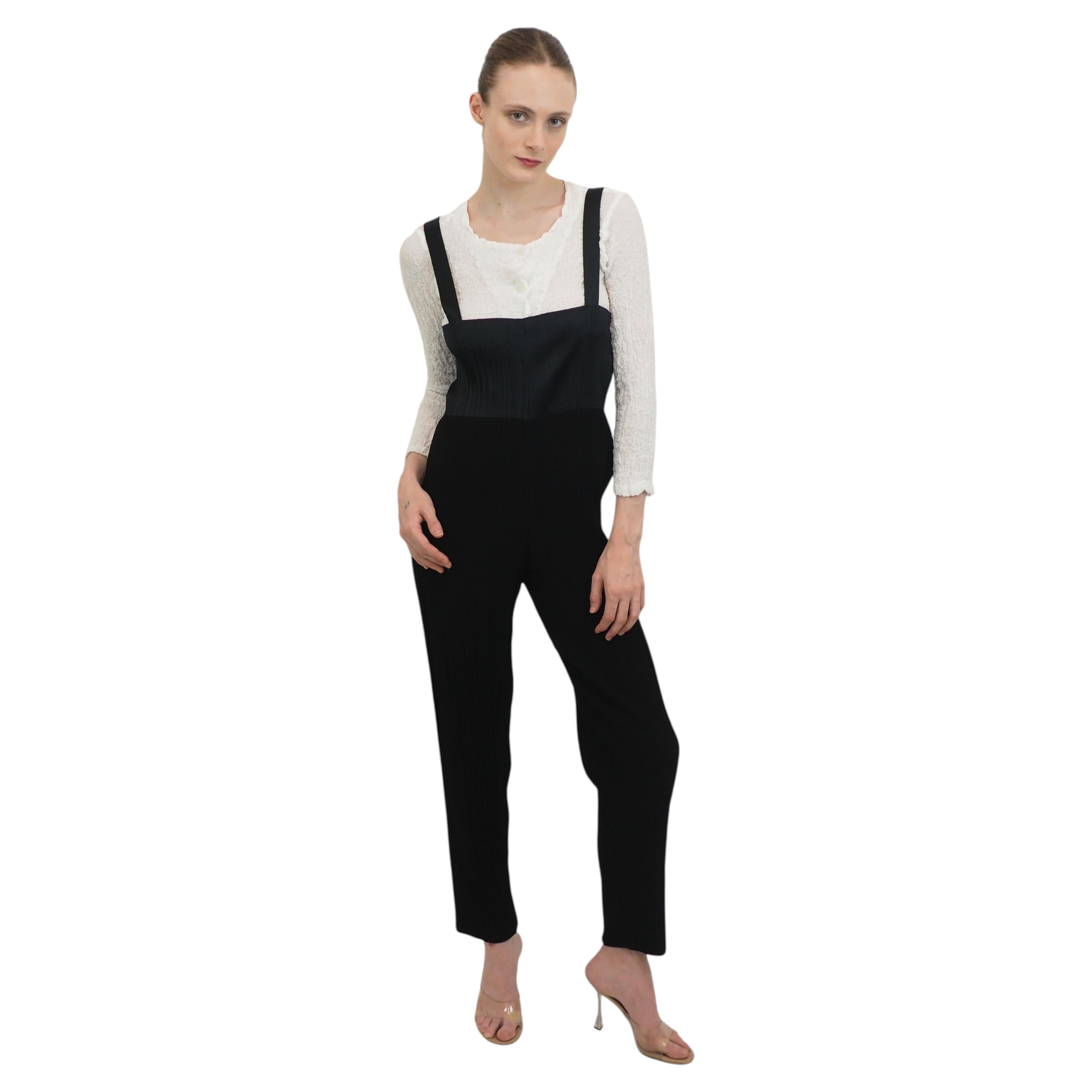 Mono plisado negro Issey Miyake en venta