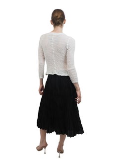 Issey Miyake Black Pleated Skirt