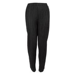 Issey Miyake Black Pleated Trousers Size XL
