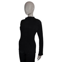 ISSEY MIYAKE schwarz Polyester HATCHING PLEATS LONG SLEEVE Shirt 3 M