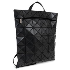 ISSEY MIYAKE black PVC BAO BAO FLAT Backpack Bag