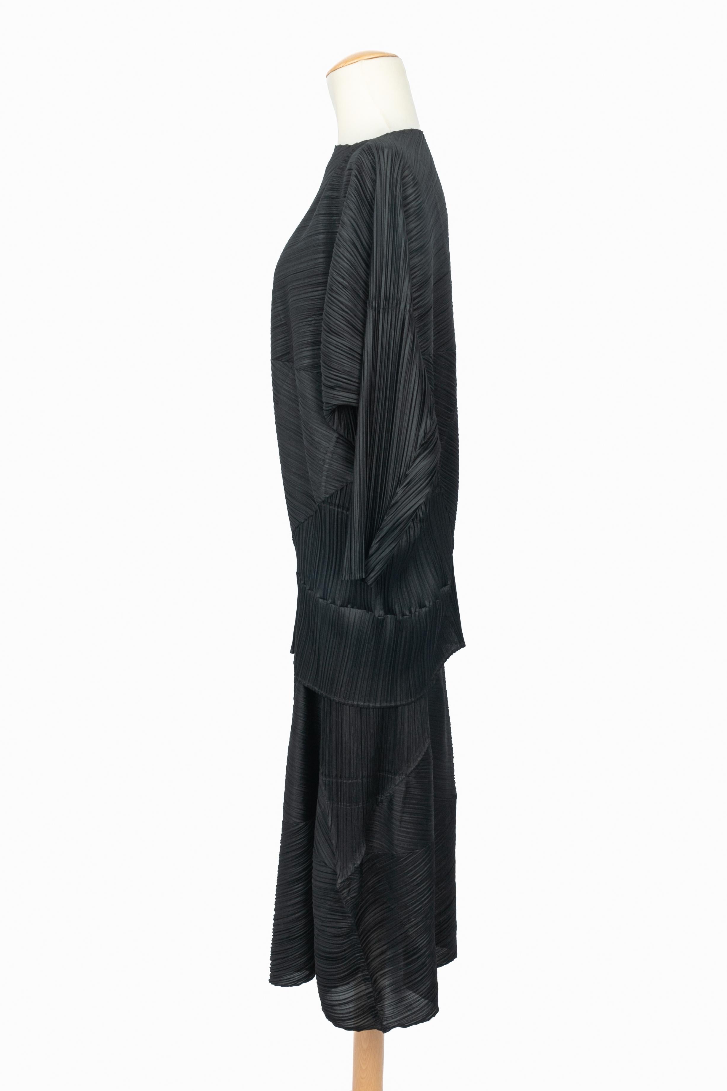 Issey Miyake black set Pleats Please en vente 6