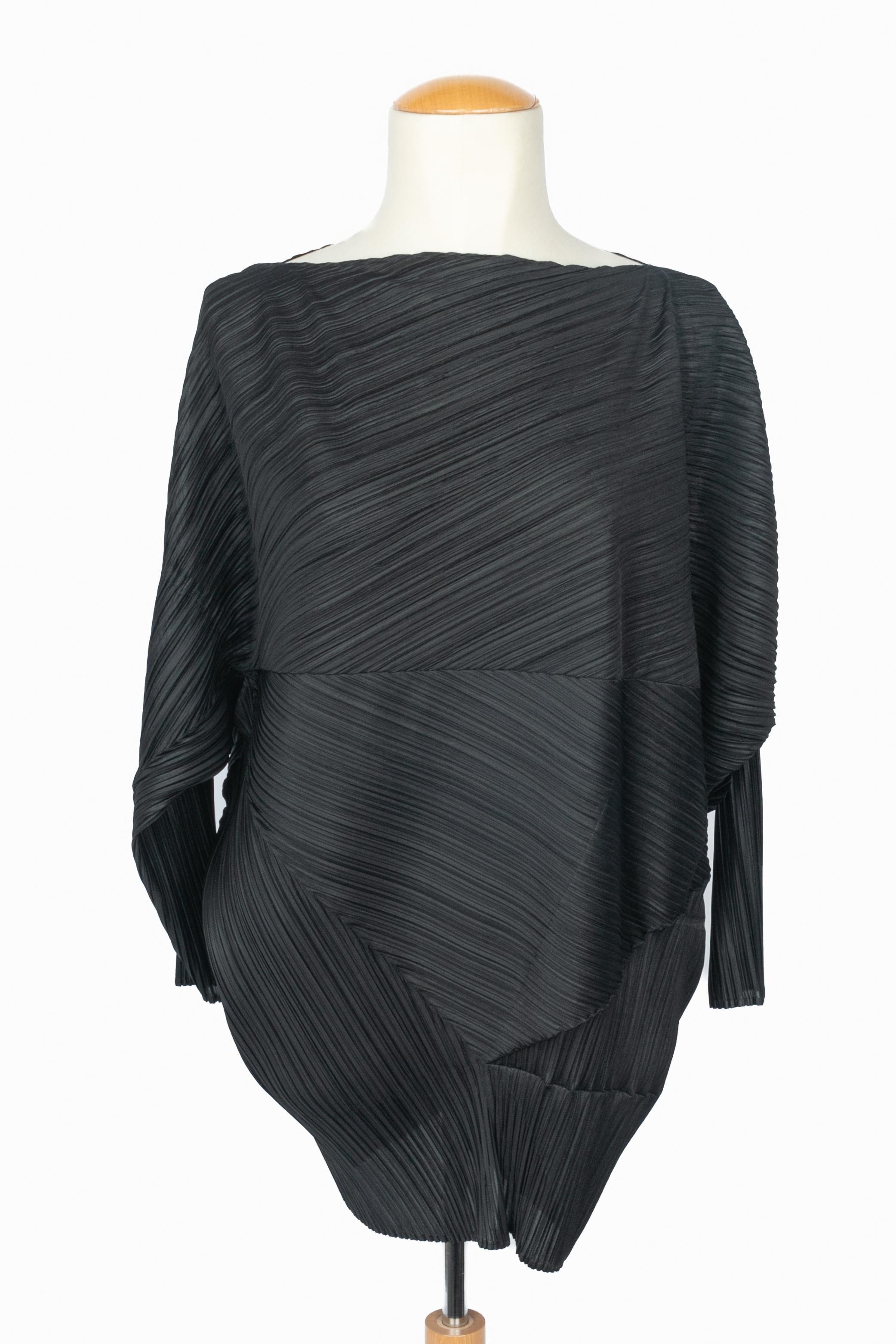 Issey Miyake black set Pleats Please en vente 7