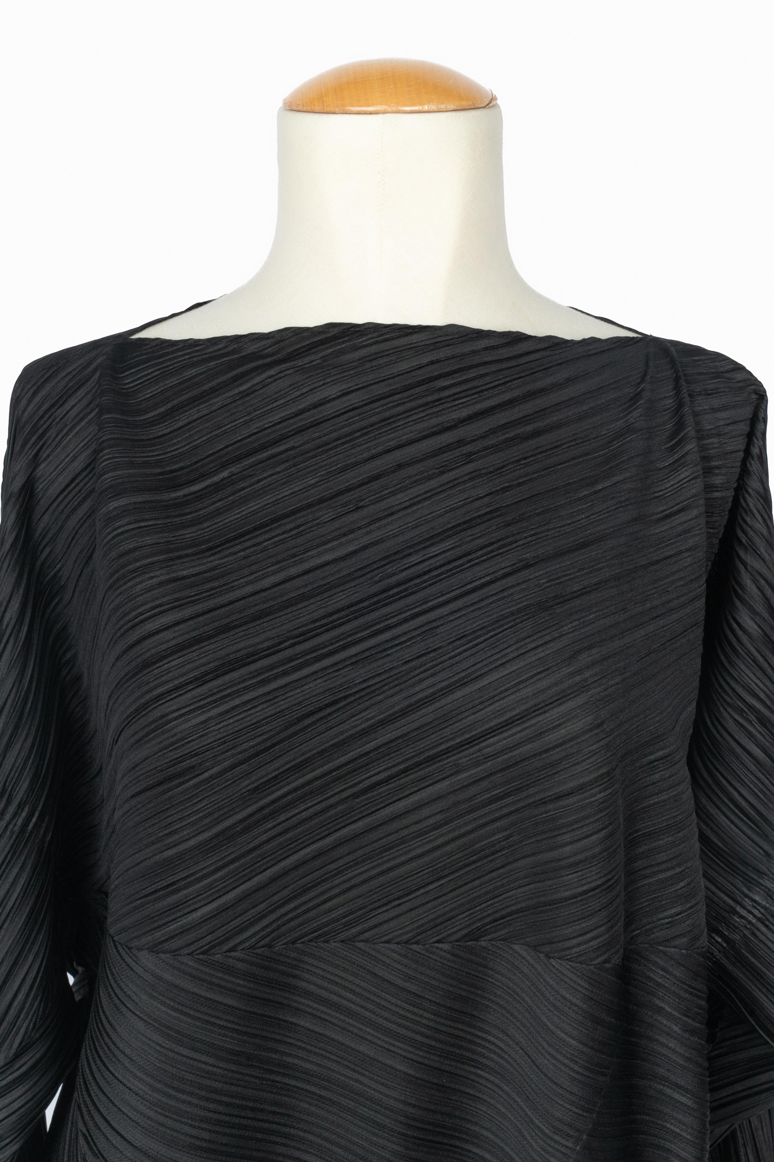 Issey Miyake black set Pleats Please en vente 3