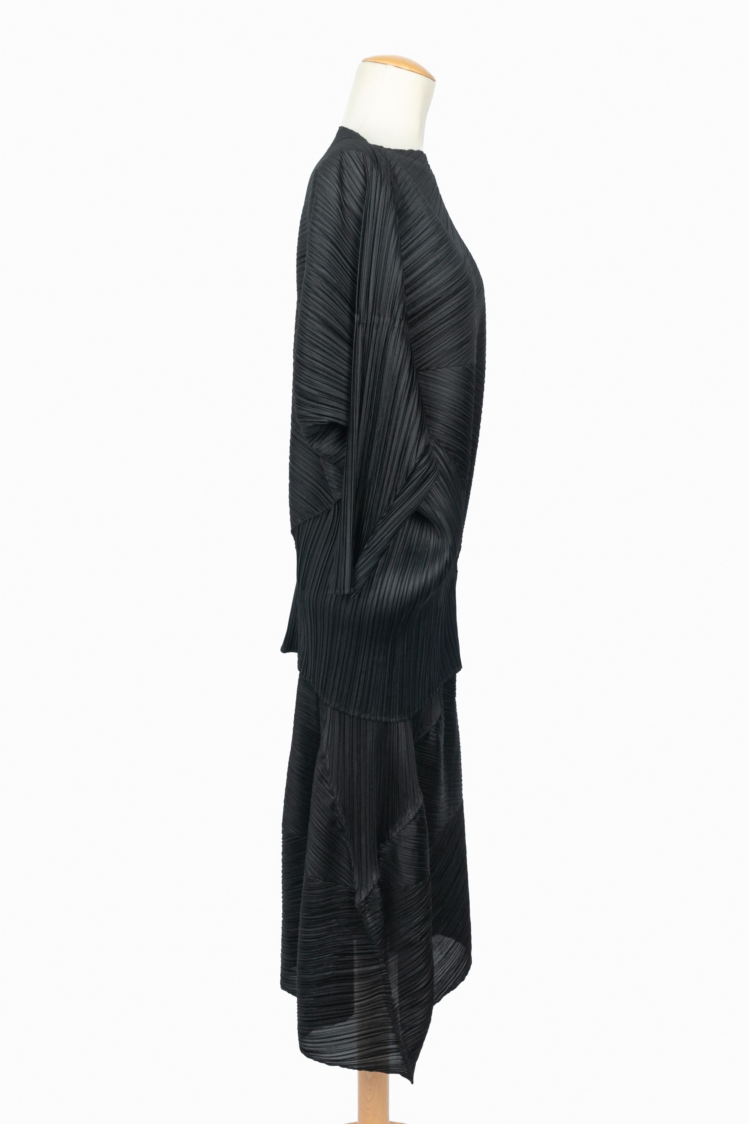 Issey Miyake black set Pleats Please en vente 4