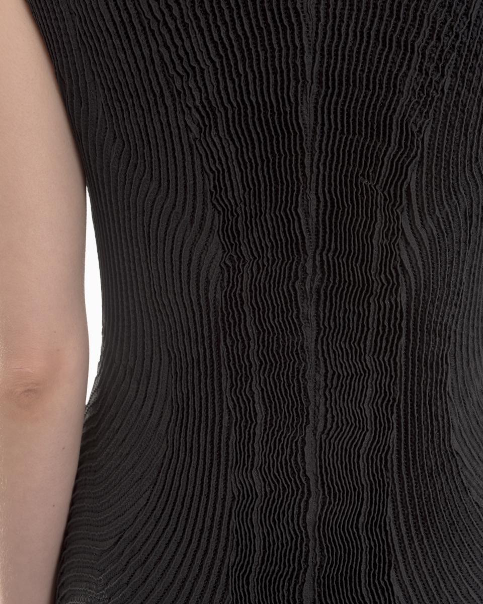 Women's Issey Miyake Black Sleeveless Avant Garde Dress - M